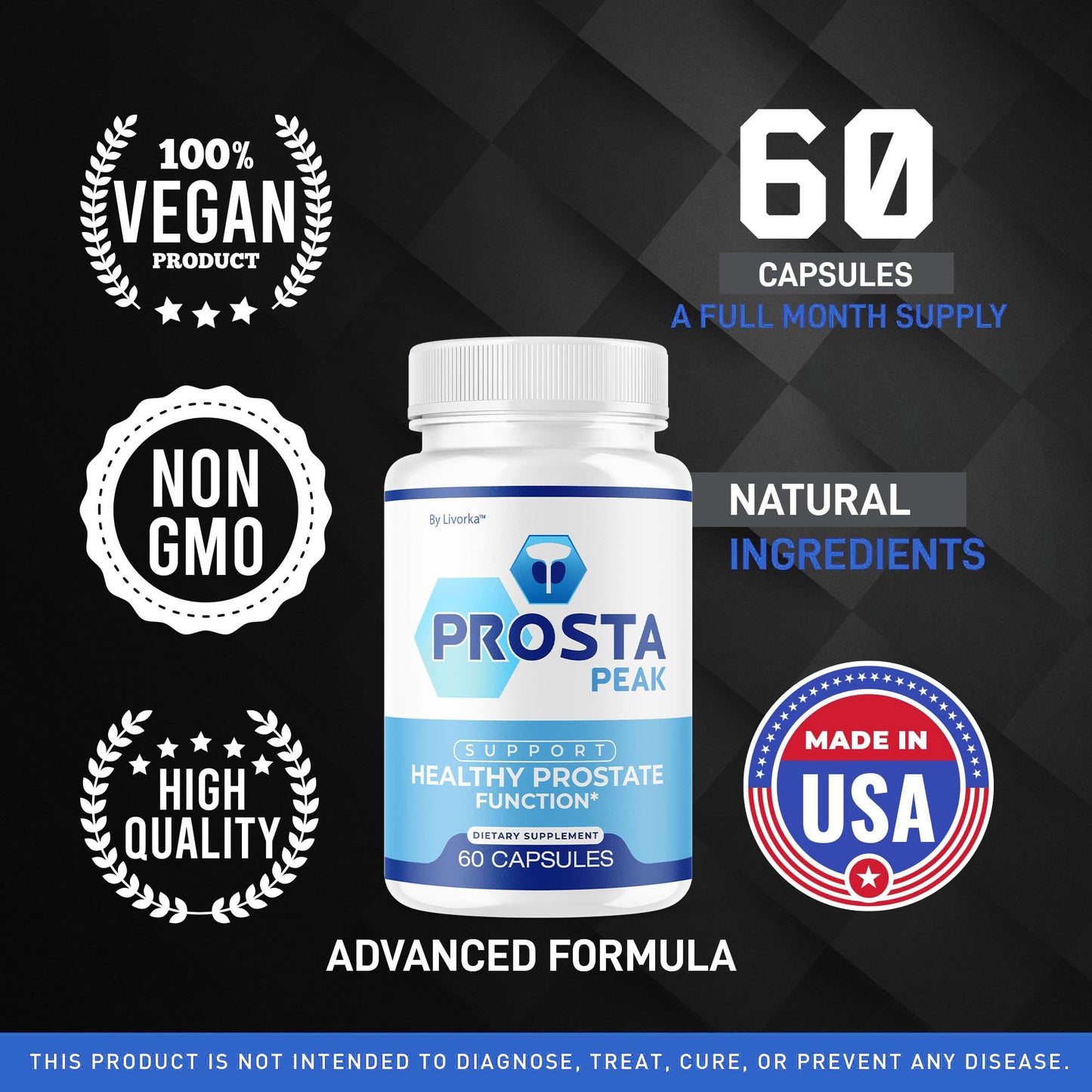 LIVORKA Prosta Peak Capsules, 300 Capsules