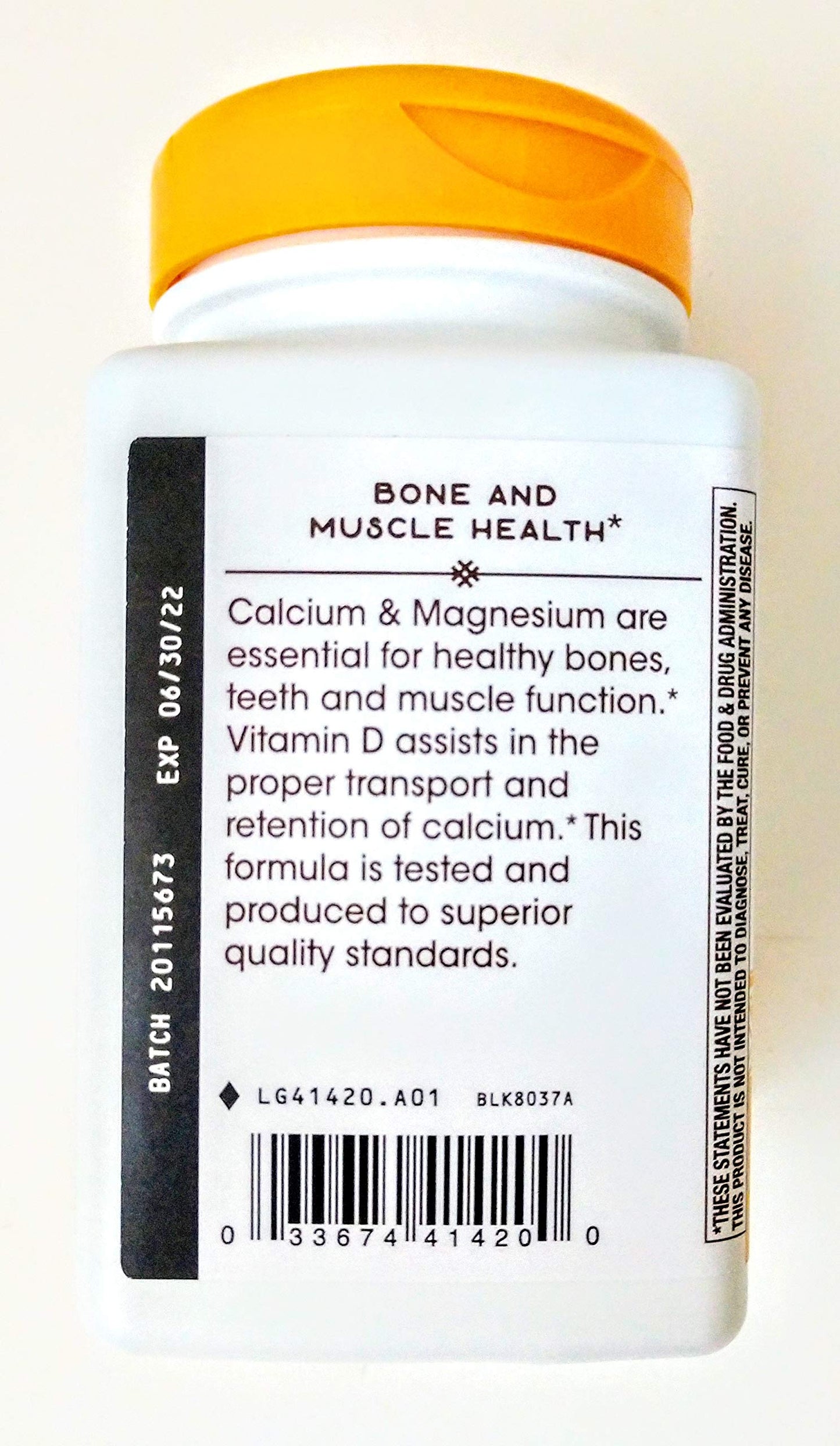 Nature's Way Calcium Magnesium & Vitamin D Capsules, 200 Count
