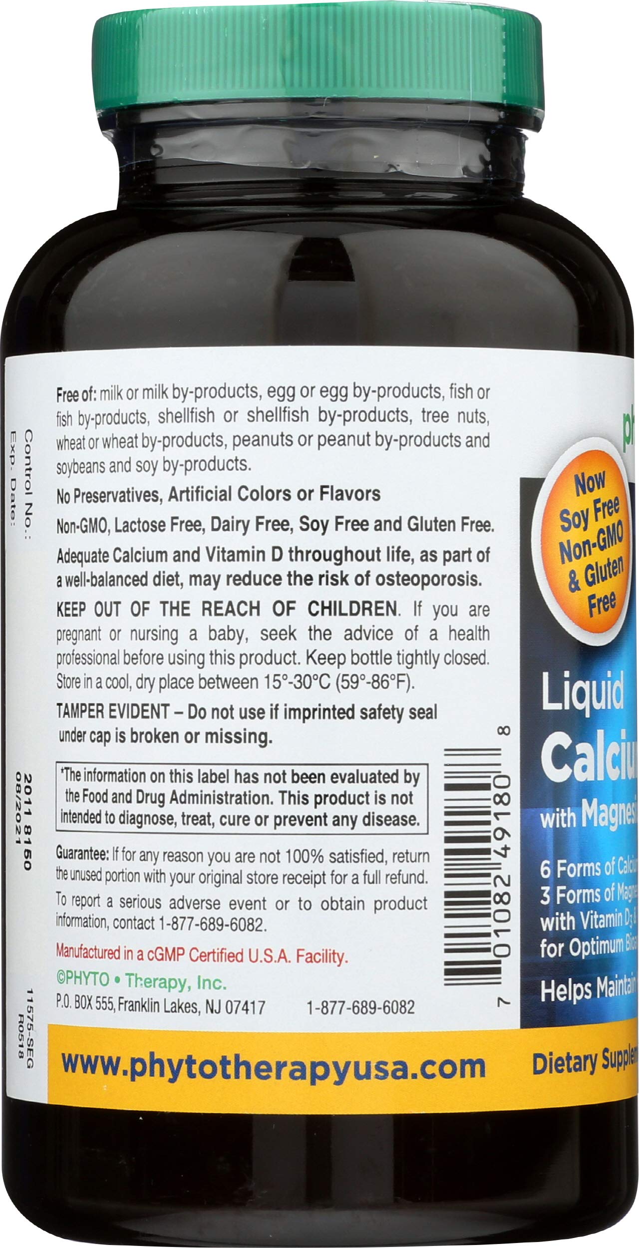 Phyto-Therapy Calcium Liquid Softgel 180 Count