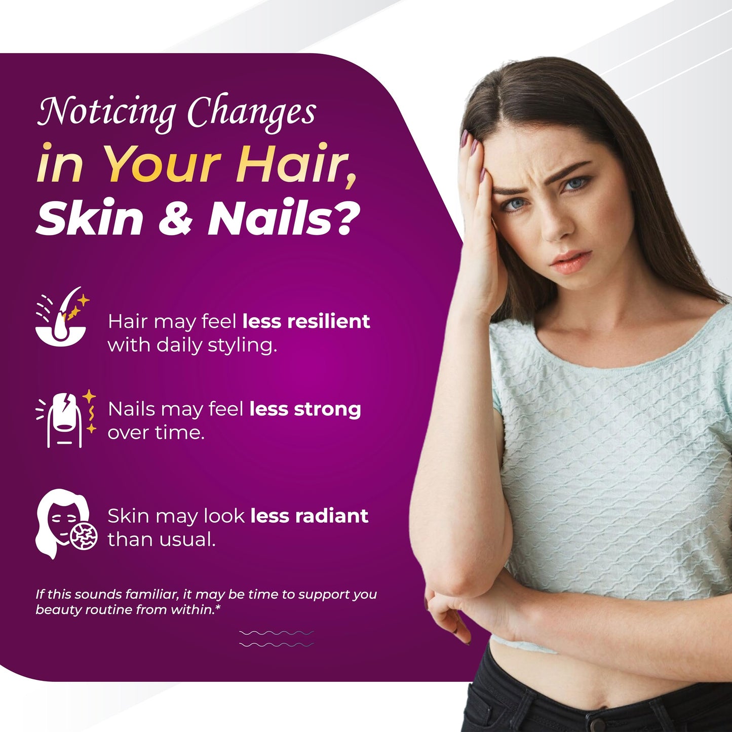 GriMed Biotin Capsules with Collagen, Keratin, Hyaluronic Acid & Resveratrol, Hair Skin and Nails Support, 150 Capsules