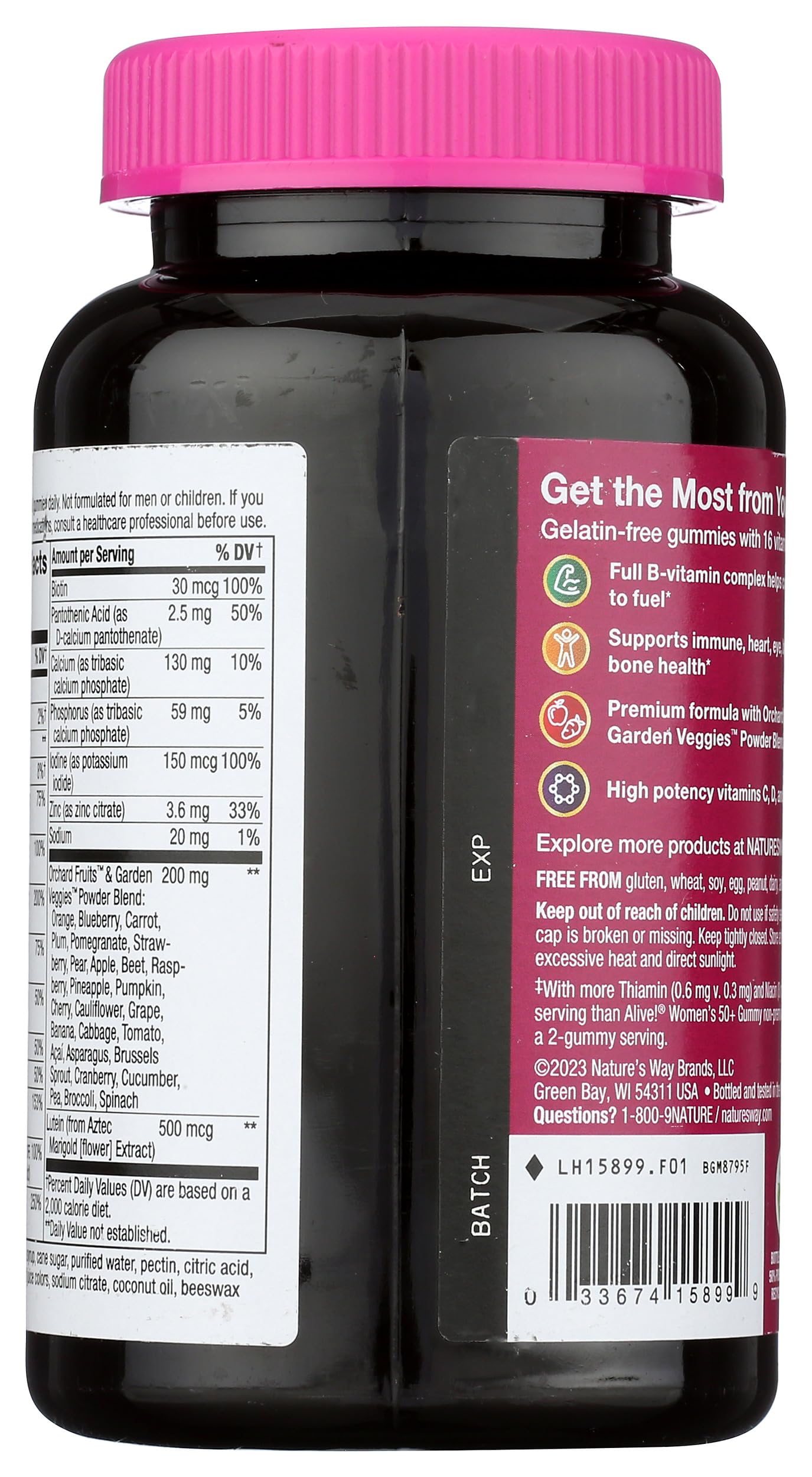 Nature's Way Multivitamin Alive Women 50 Plus Gummy 75 Count
