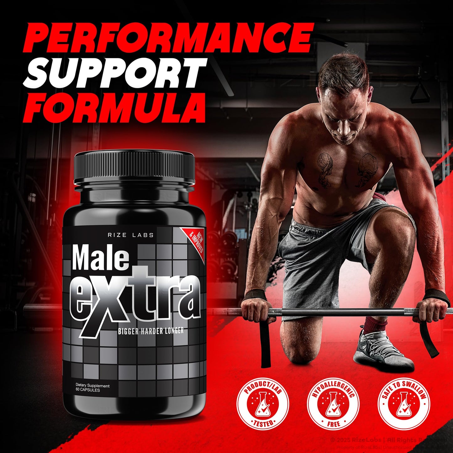 Rize Labs Male Extra Capsules 300 Capsules