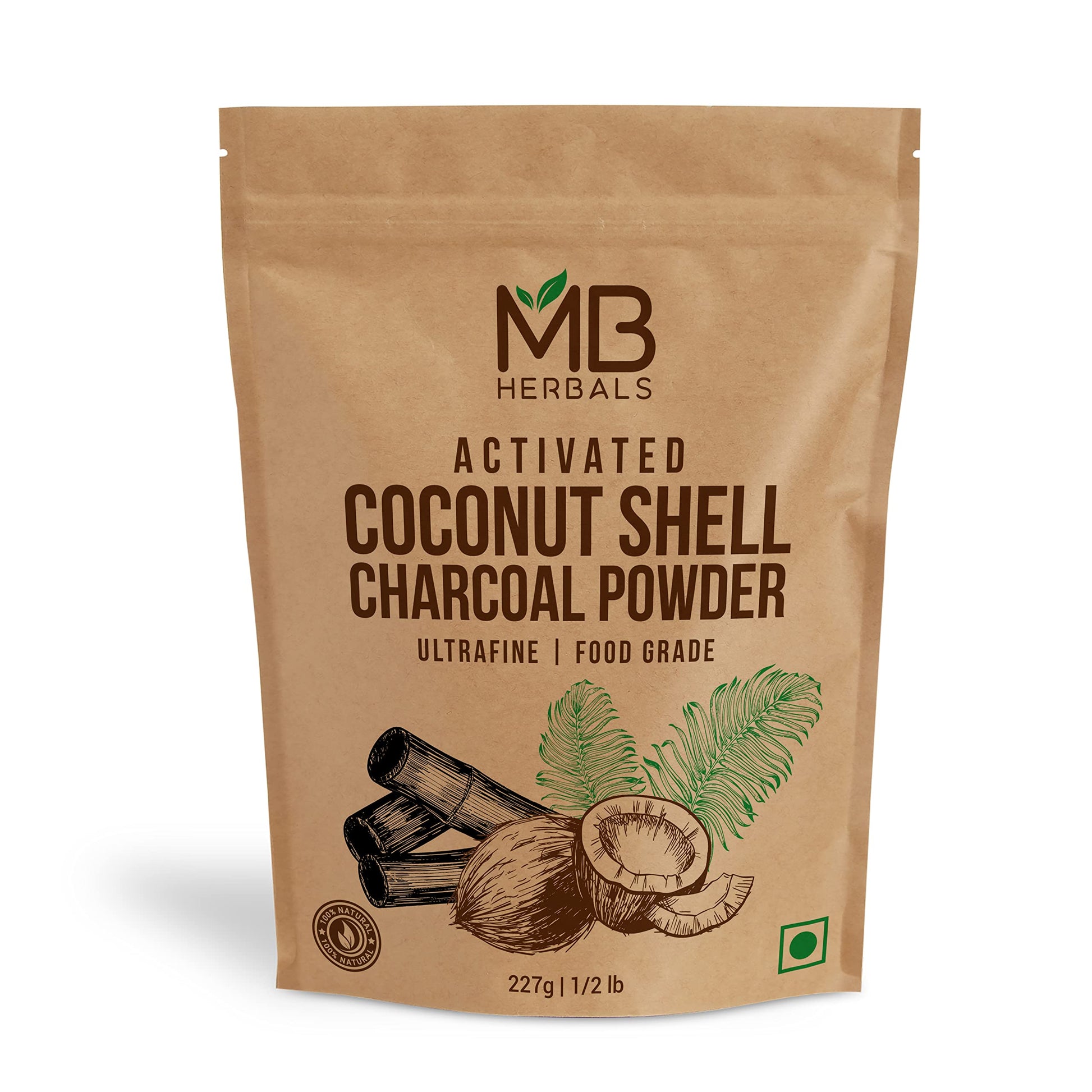 MB Herbals Activated Charcoal Powder 8 oz