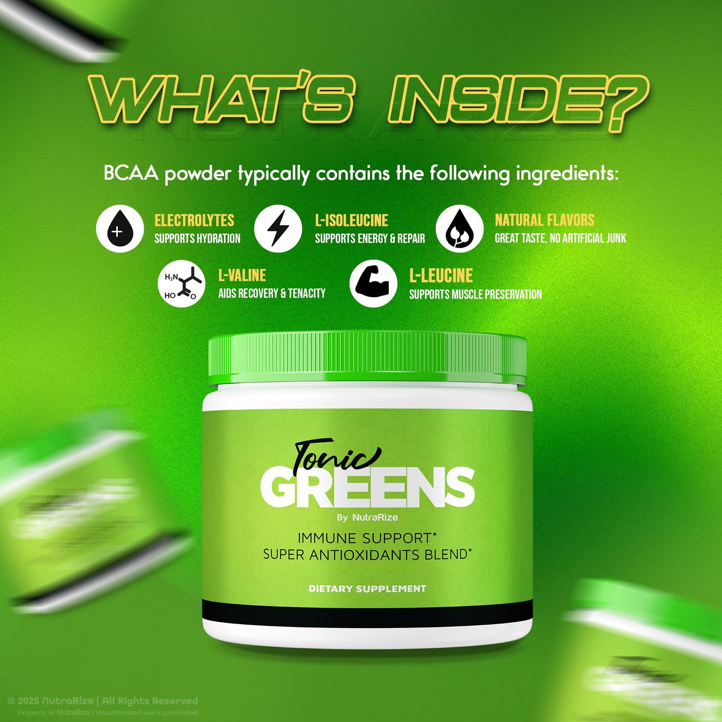 NutraRize Tonic Greens Powder 2.75 Ounce
