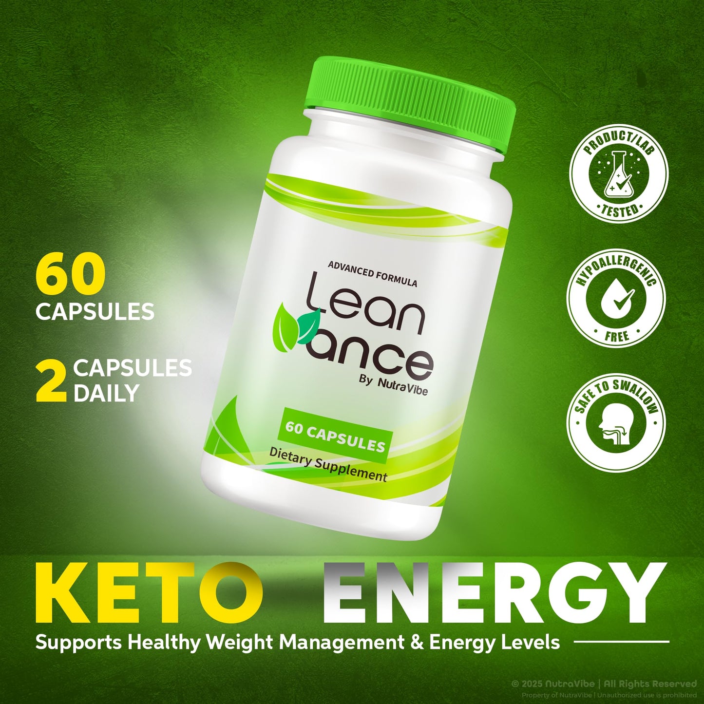 NutraVibe LeanVance Capsules 60 Count