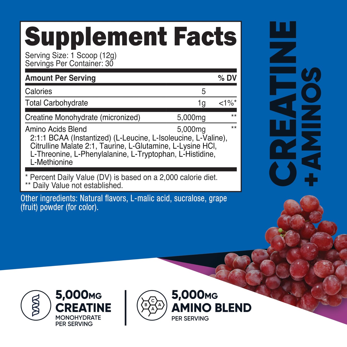 Nutricost Creatine + Aminos Powder 13.3 Ounce