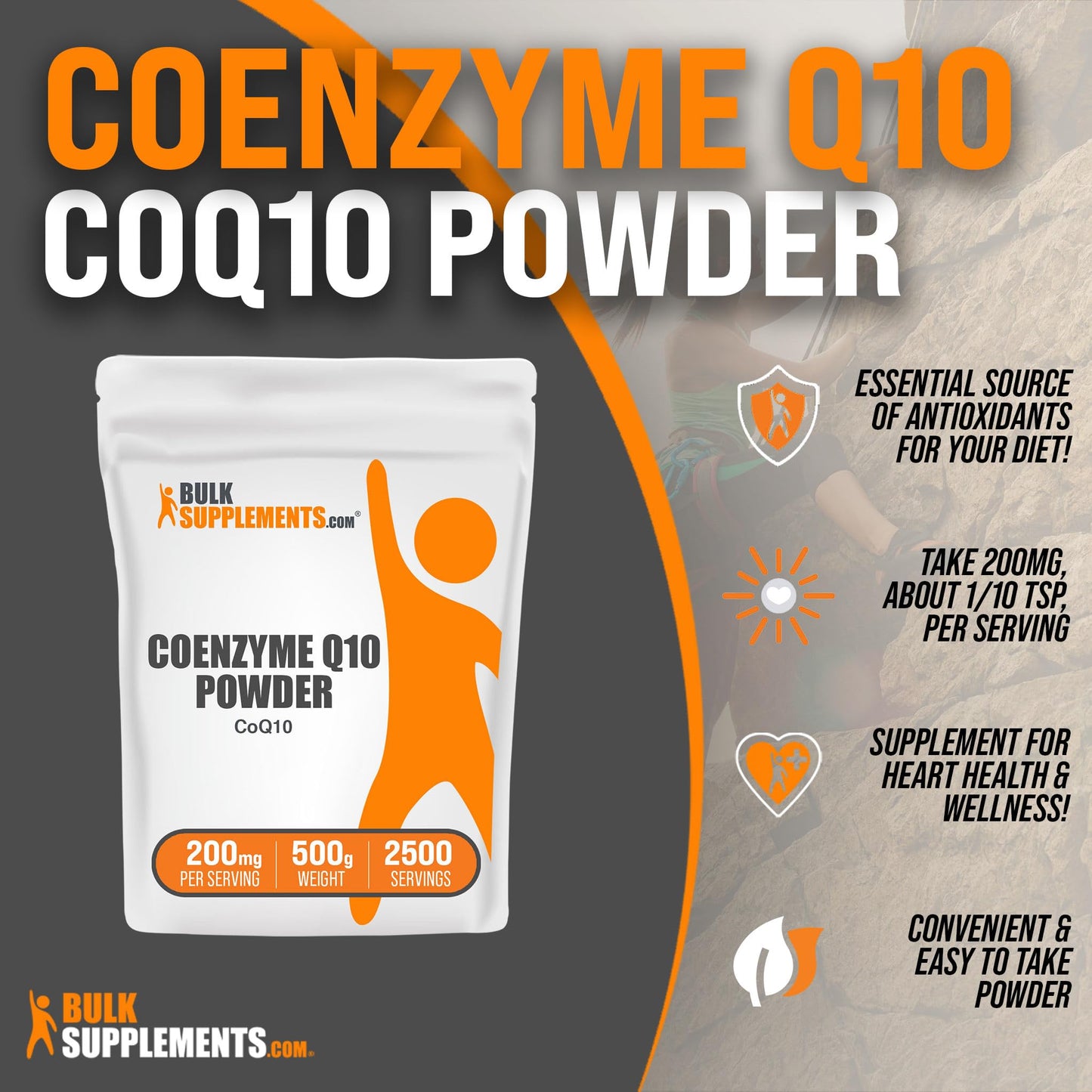 BulkSupplements Coenzyme Q10 Powder 500g