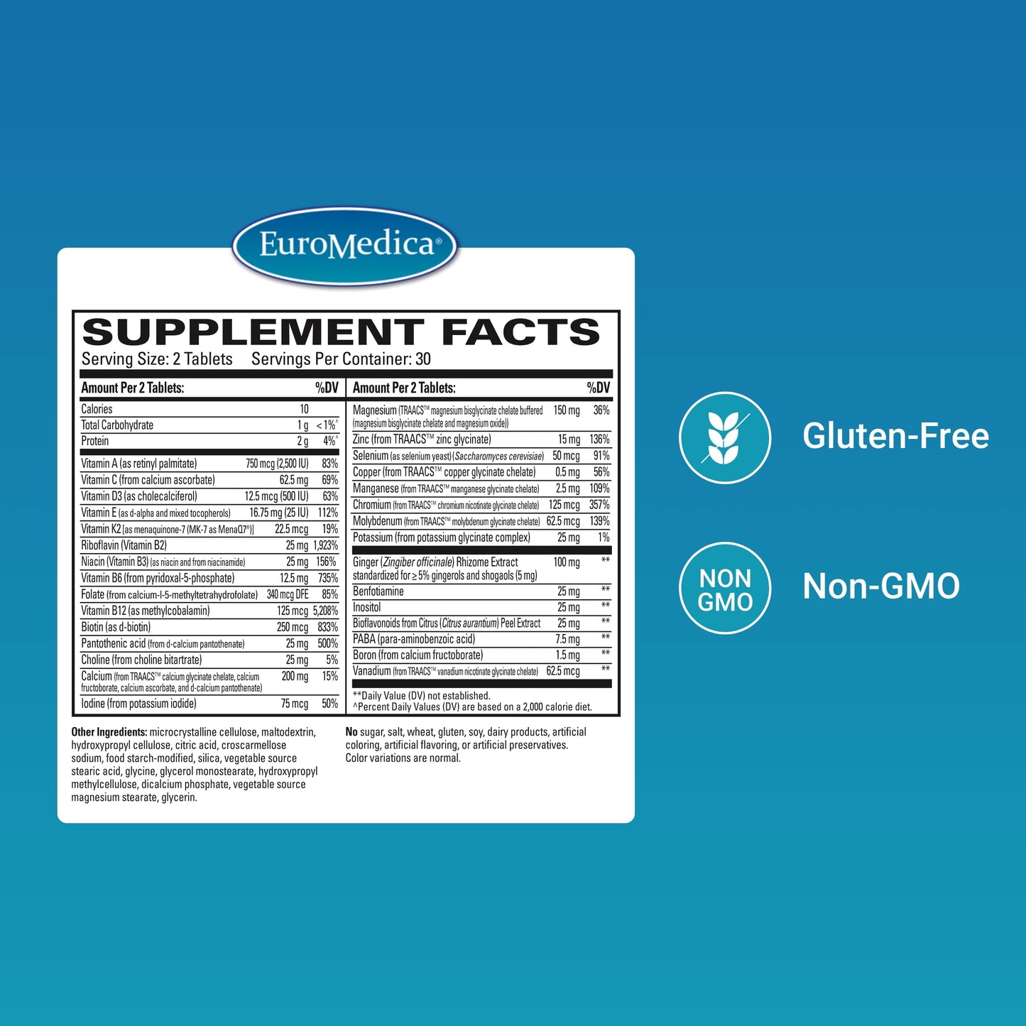 EuroMedica Essential Multivitamin Tablet 60 Tablets