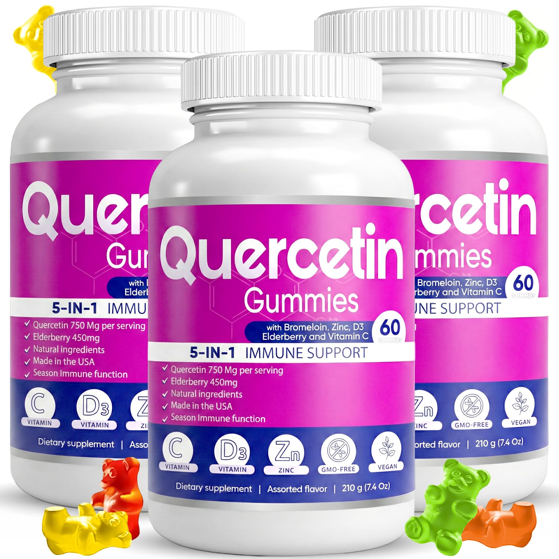 BIO VITALICA Quercetin Gummies 180 Count