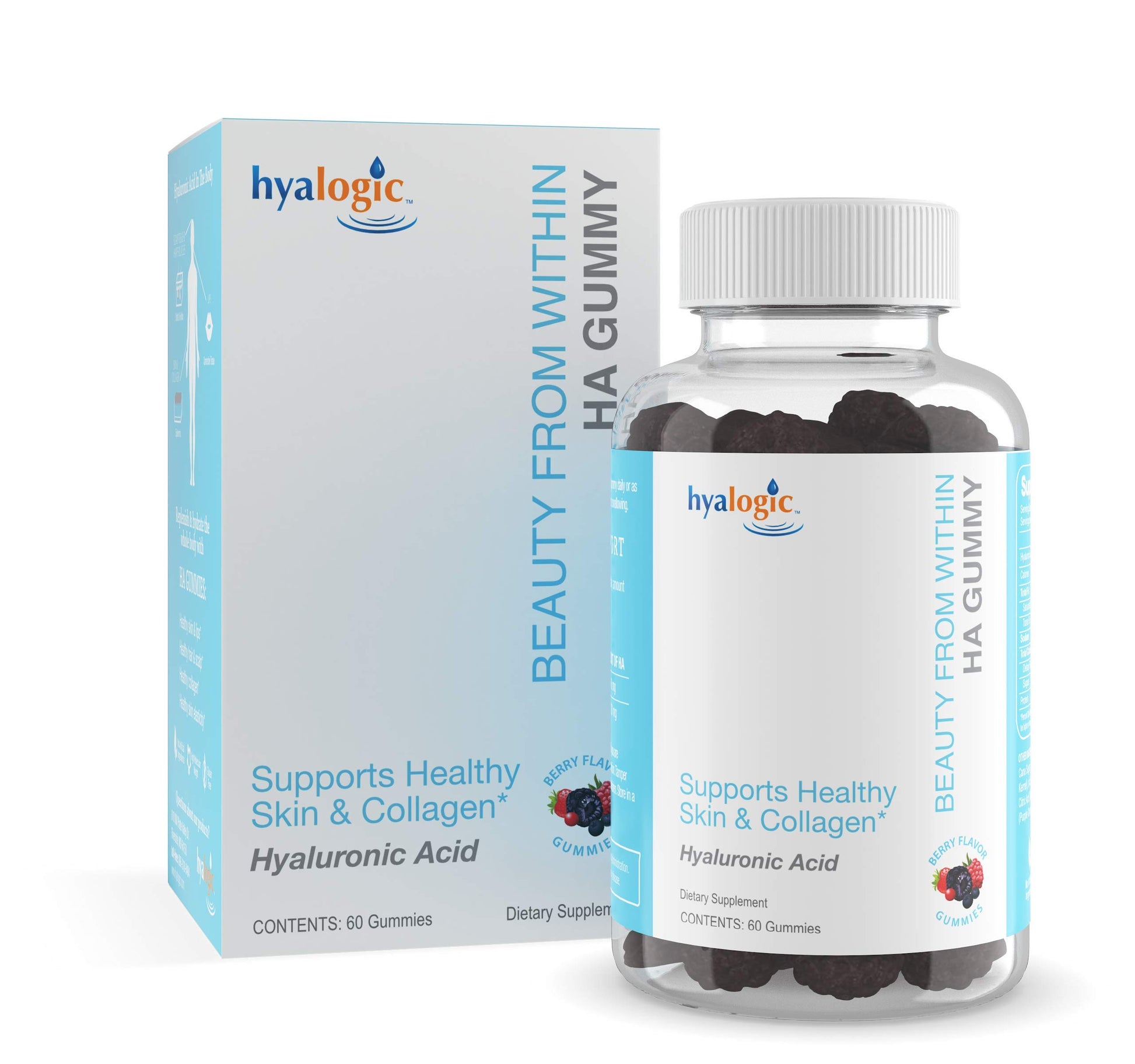 Hyalogic Beauty from Within Hyaluronic Acid Gummy 60 Count