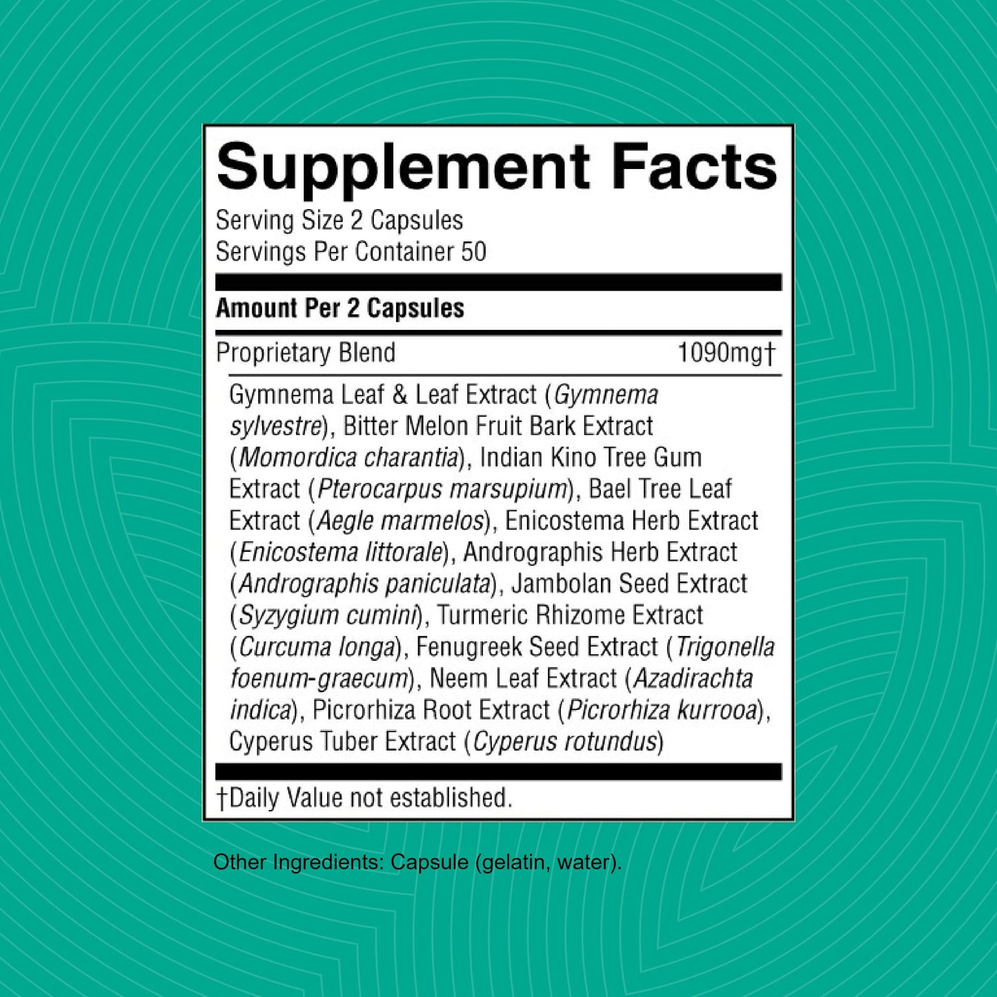 Nature's Sunshine Blood Sugar Formula Capsule 100
