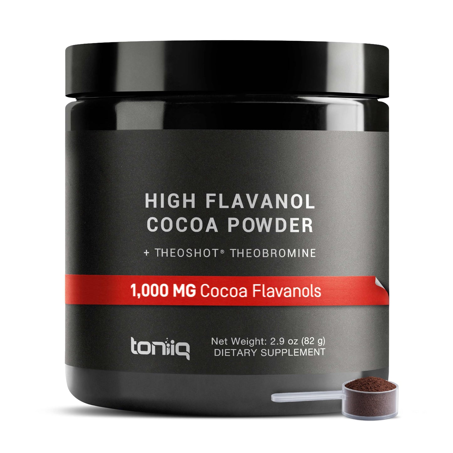 Toniiq Ultra High Flavanol Cocoa Powder, 2.9 oz