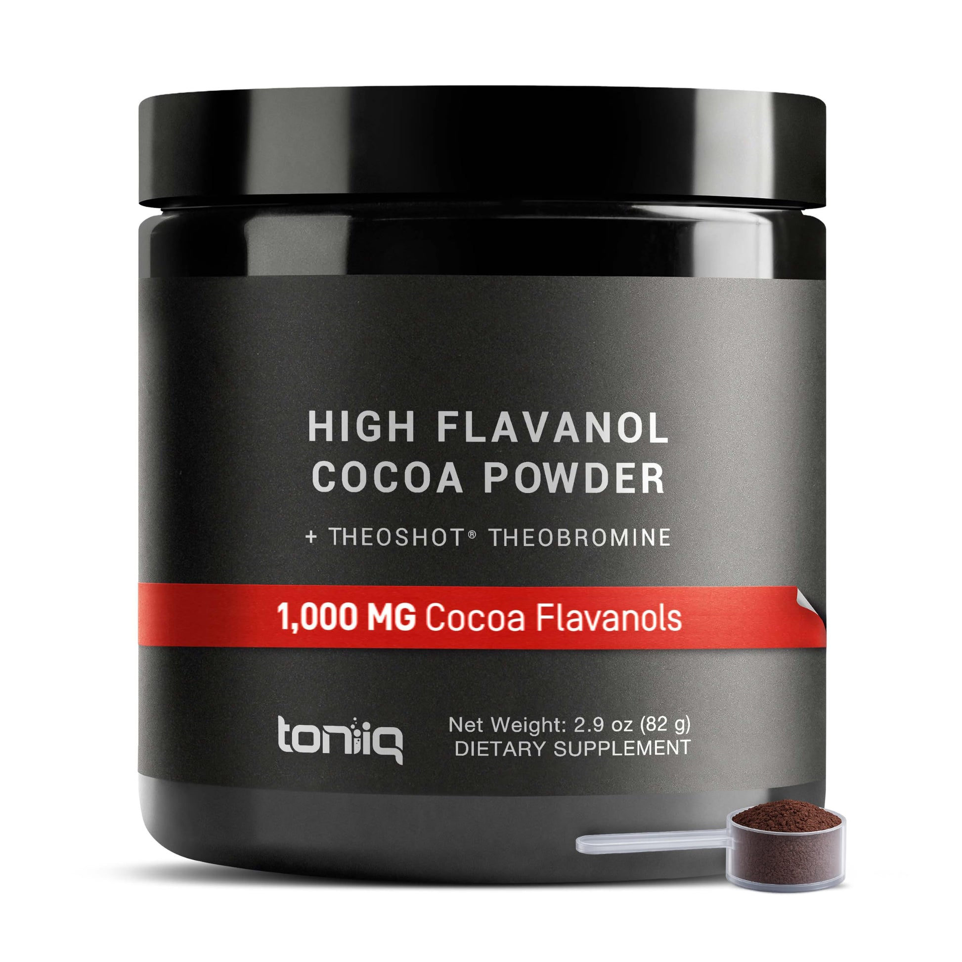 Toniiq Ultra High Flavanol Cocoa Powder, 2.9 oz