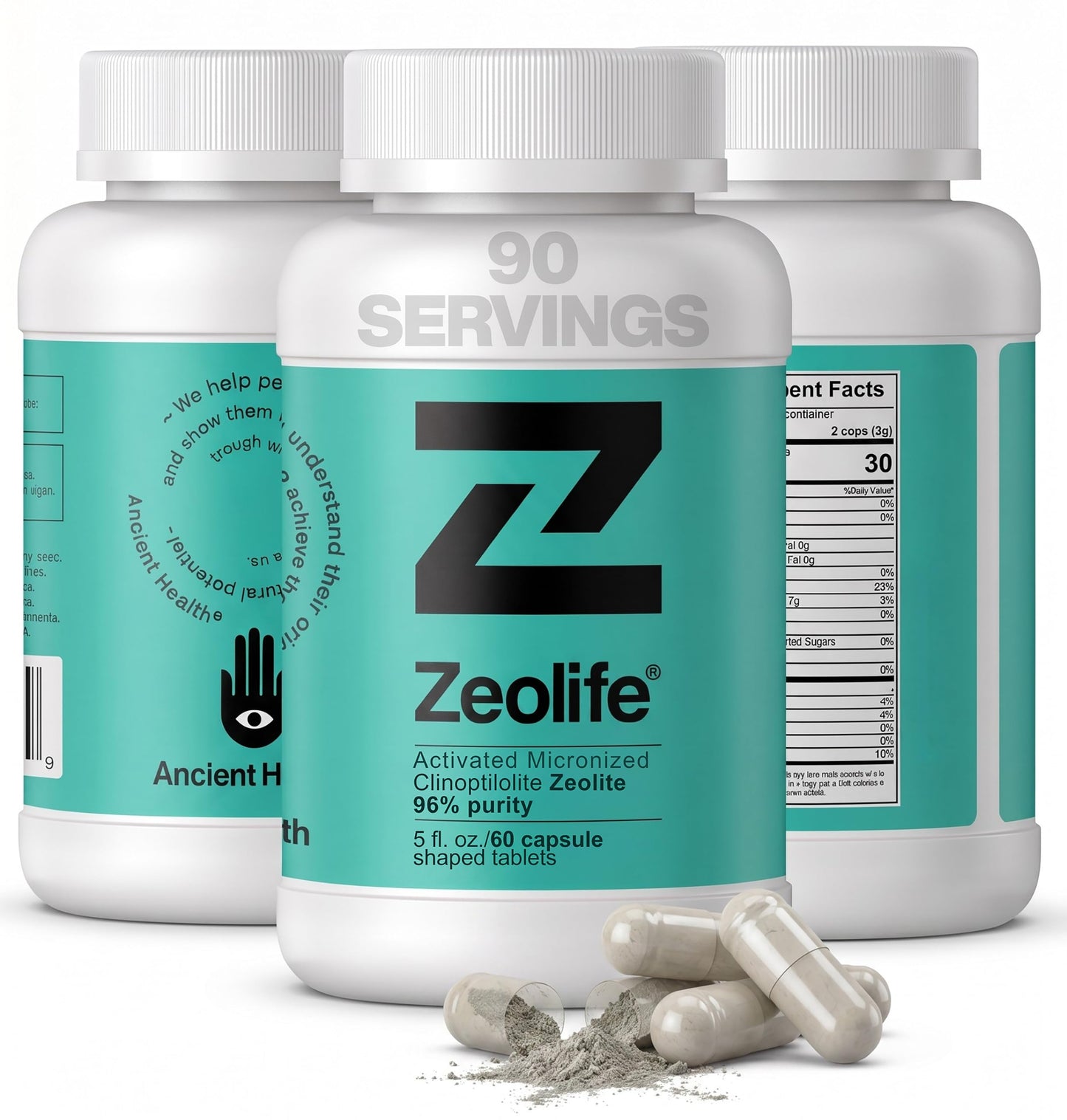 ANCIENT HEALTH Zeolite Clinoptilolite Capsules, 180 Capsules