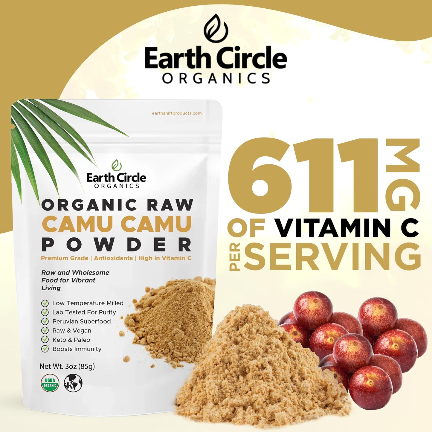Earth Circle Organics Camu Camu Powder 18