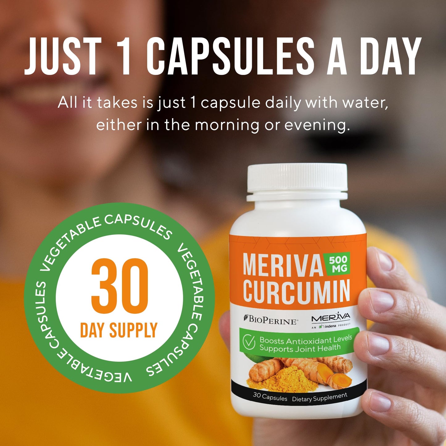 NERVE RENEW Meriva Curcumin with Black Pepper and Bioperine - Antioxidant Boost Nerve Support 90 Capsules