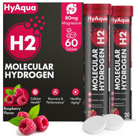 HyAqua Hydrogen Water Tablets with Magnesium, 60 Tablets