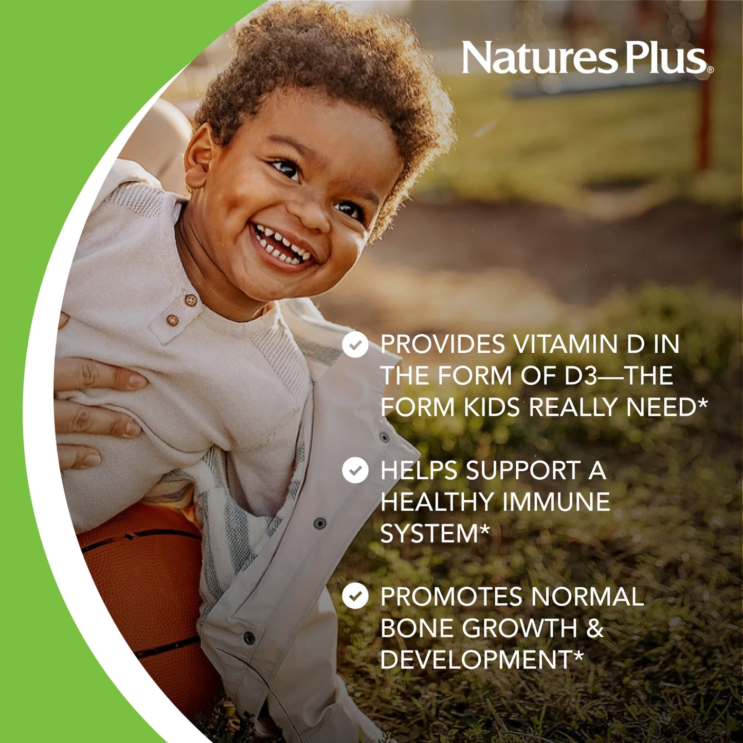 NaturesPlus Animal Parade Vitamin D3 Children’s Chewables 90 Count