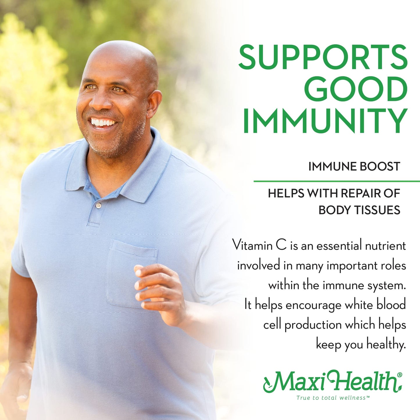 Maxi Health Vitamin C 1000 mg Tablet, 100 Count