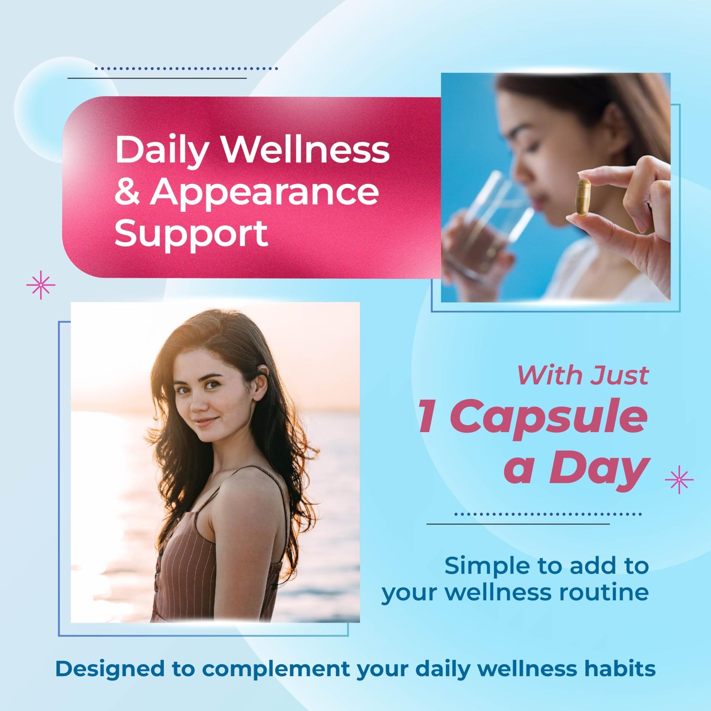 SOTALIX SUPPLEMENT Collagen Peptides with Biotin + Keratin, Vitamin C + Omega 3 - Radiant Skin, Healthy Joint, Nails Capsules 150