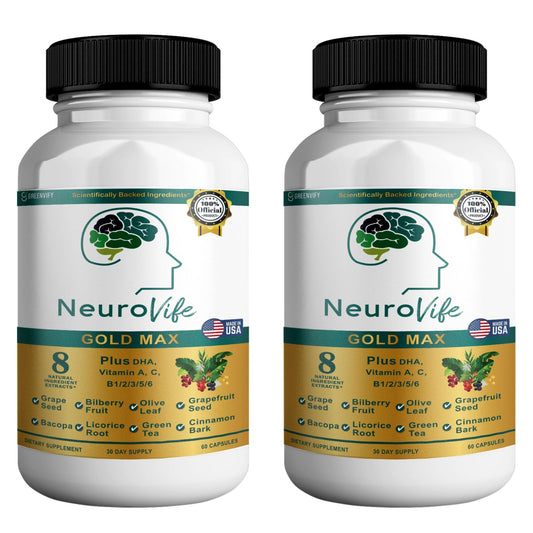 GREENVIFY NeuroVife Gold Max Brain Support Supplement 120 Capsules