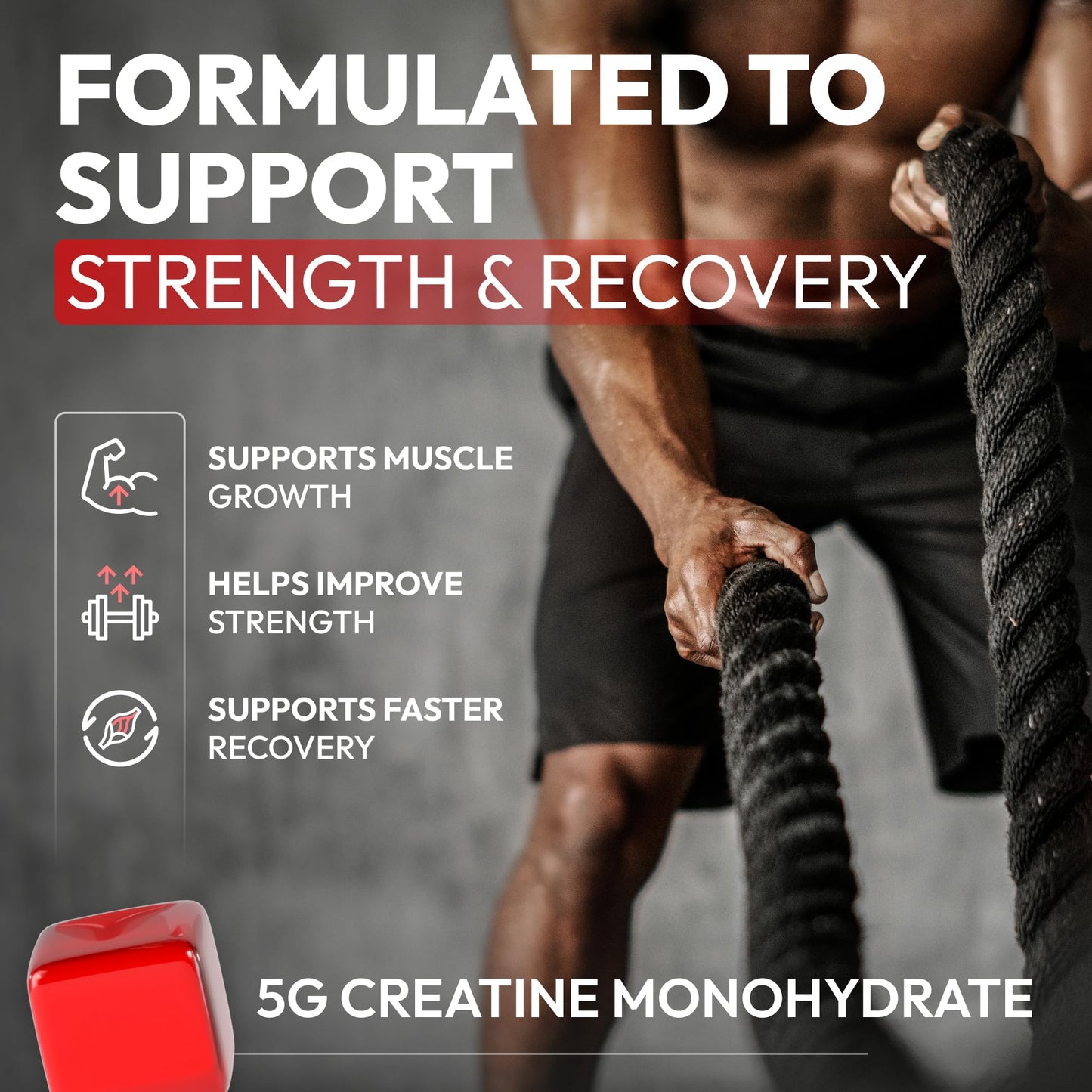 Premium Select Nutrition Creatine Monohydrate Gummies 120 Count