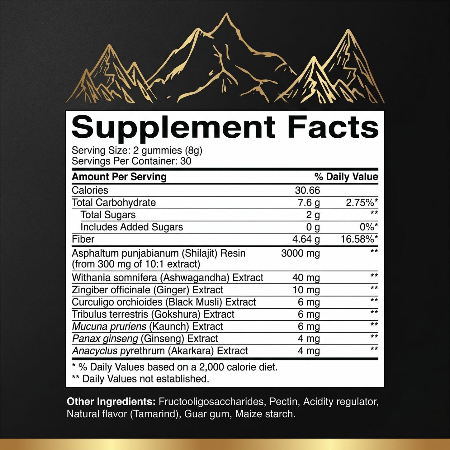 Buy Reliable LLC Shilajit Gold Gummies Gummy 60 Count