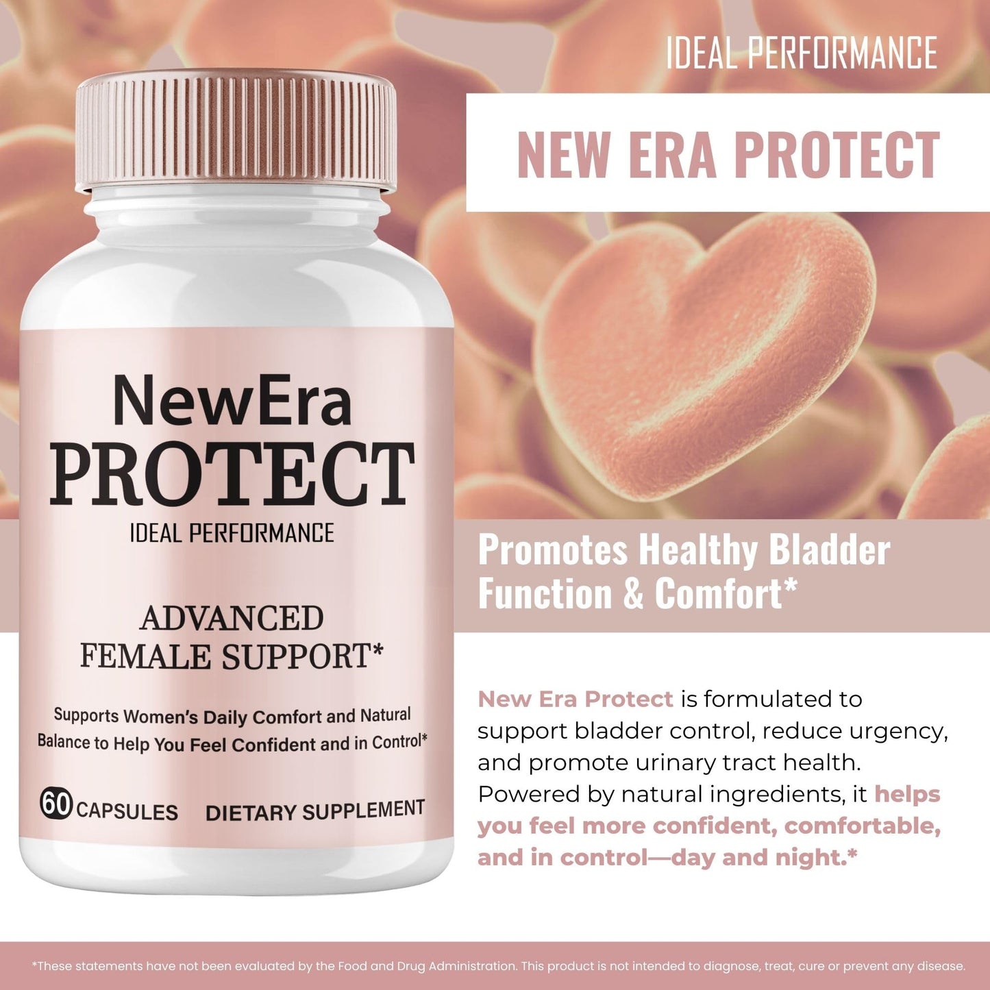 IDEAL PERFORMANCE New Era Protect Bladder for Women 120 Capsules