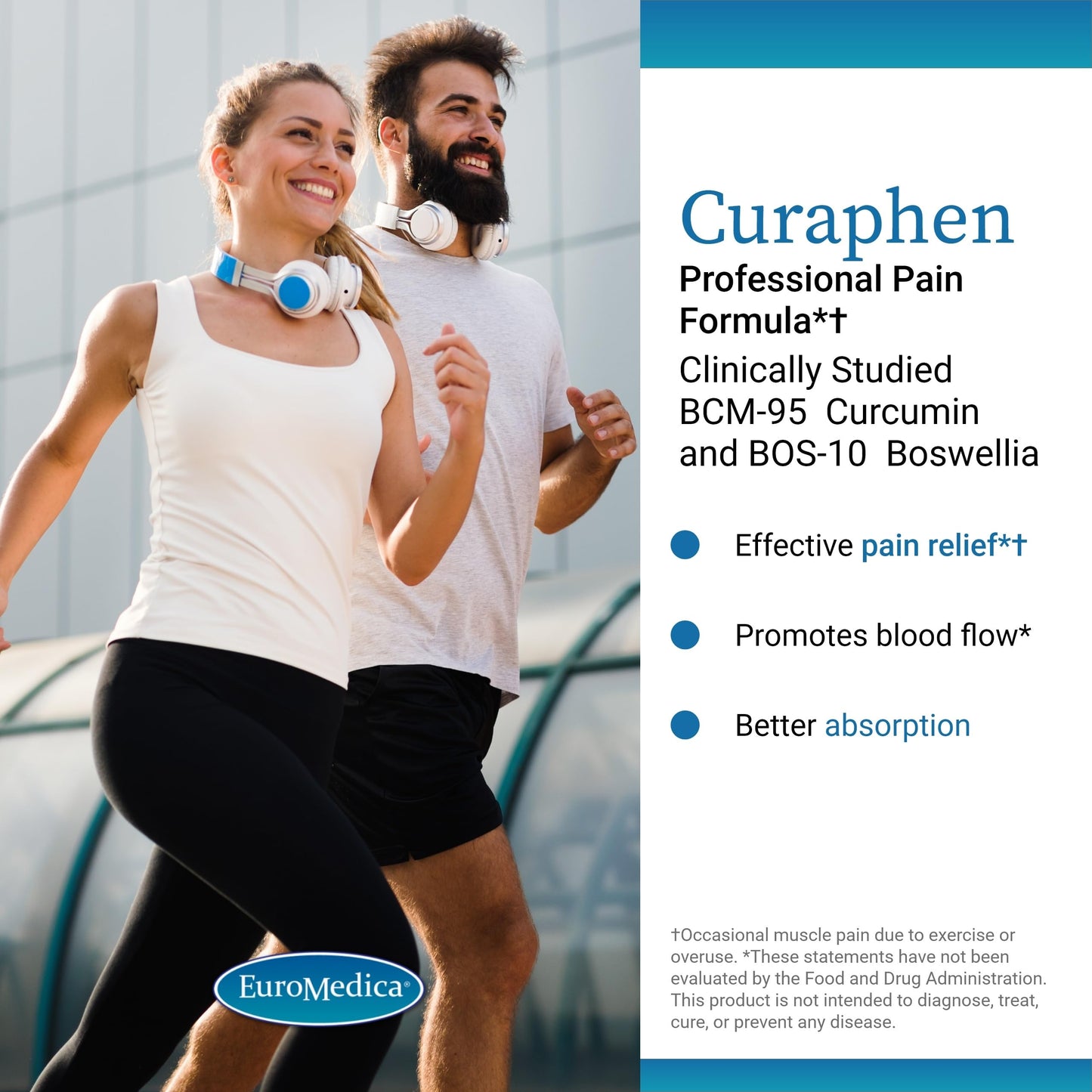 EuroMedica Curaphen Discomfort & Circulation Support Capsules 120