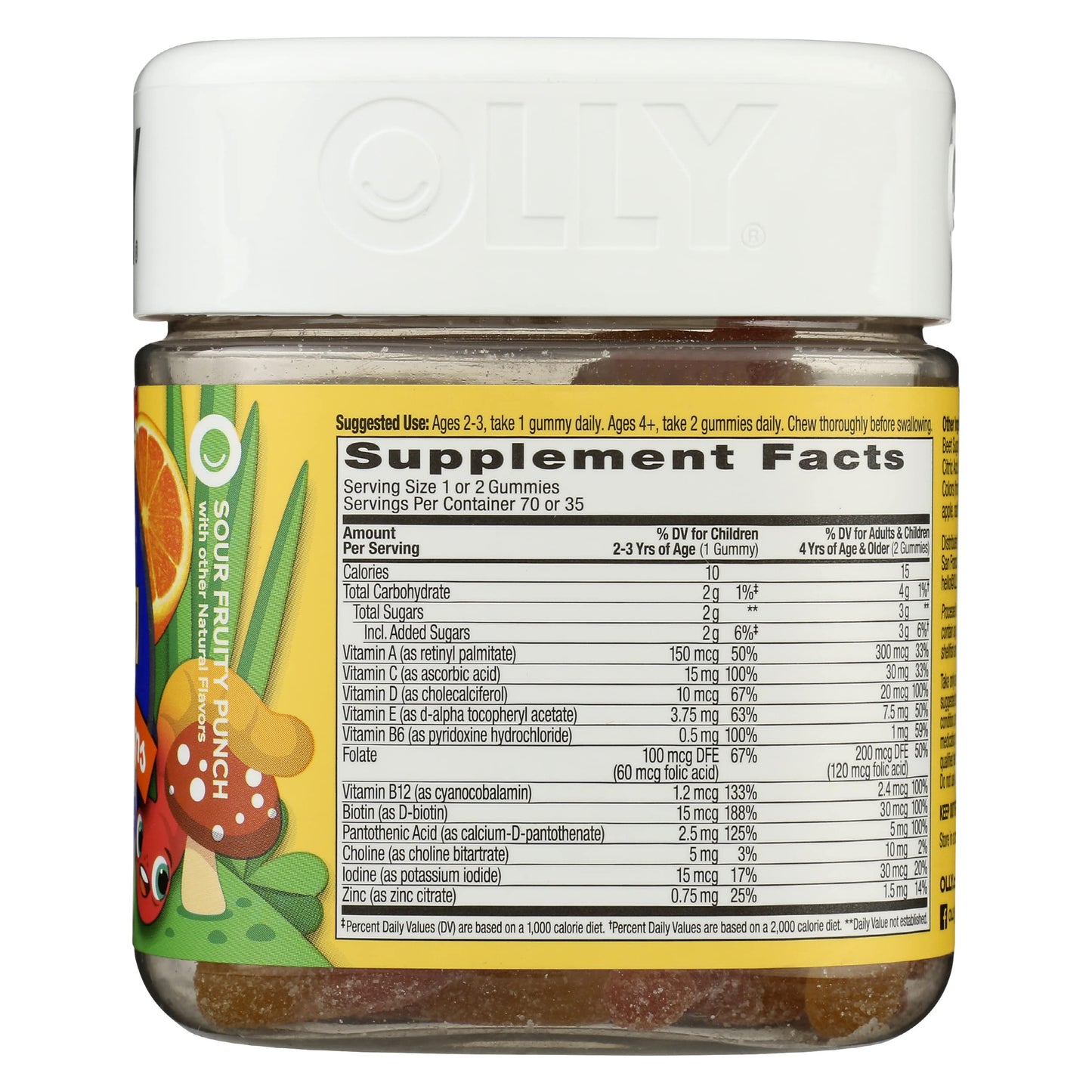 OLLY Kids Multivitamin Gummy Worms 70 Count