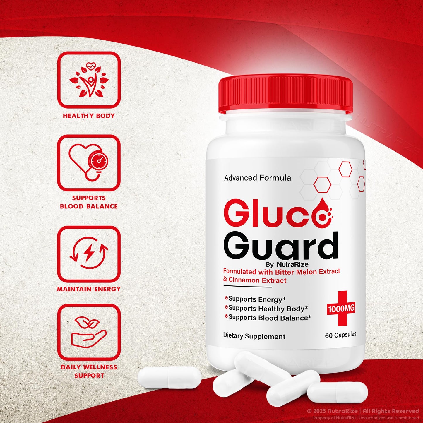 NutraRize Gluco Guard Capsules 60 Capsules