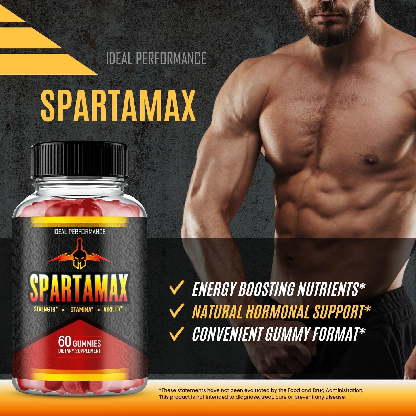 IDEAL PERFORMANCE Spartamax Gummies 120-Count