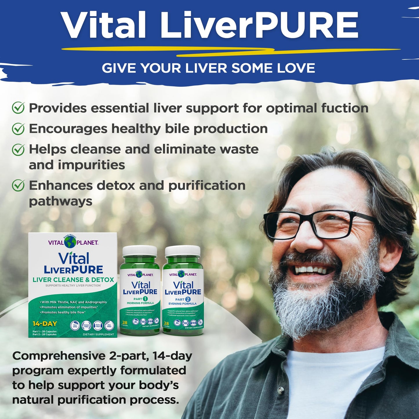 Vital Planet Vital Liver Pure Liver Cleanse Detox & Repair 56 Capsules