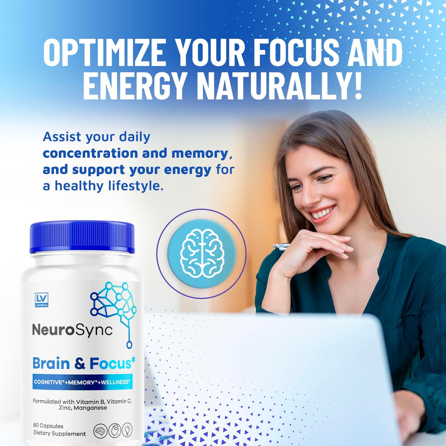 Pharmagetics NeuroSync Brain Capsules 180 Capsules