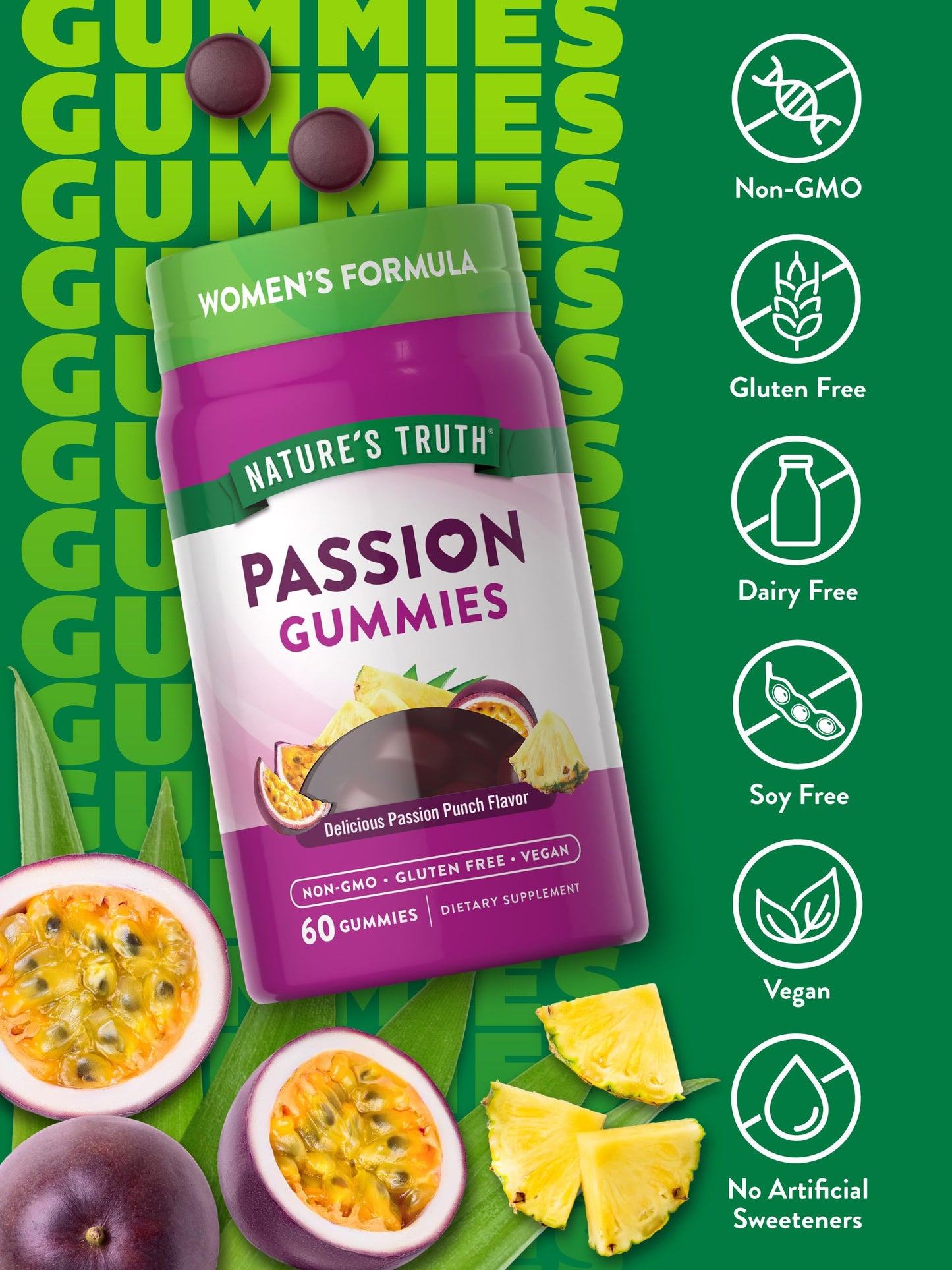 Nature's Truth Passion Gummies Gummy, 60 Count