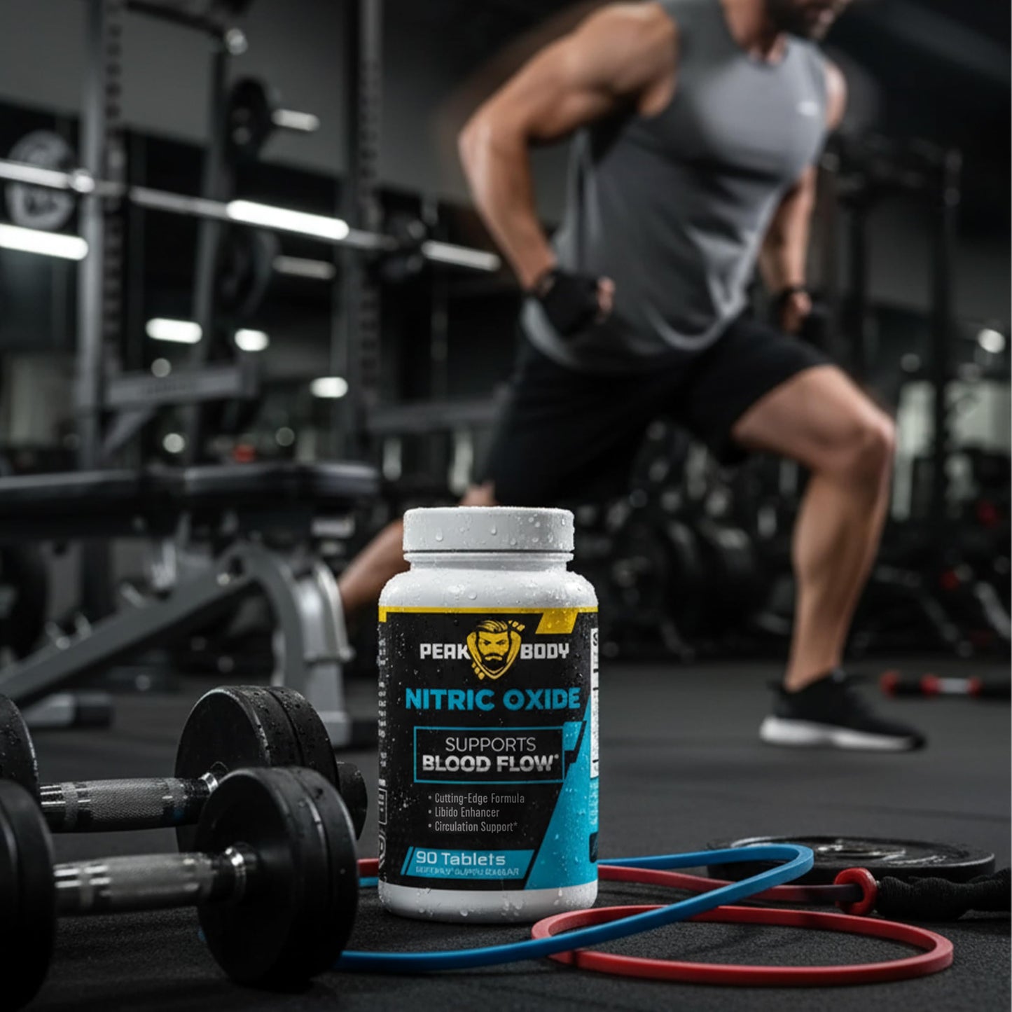 Peak Body Nitric Oxide Supplement with A-AKG – 90 Capsules