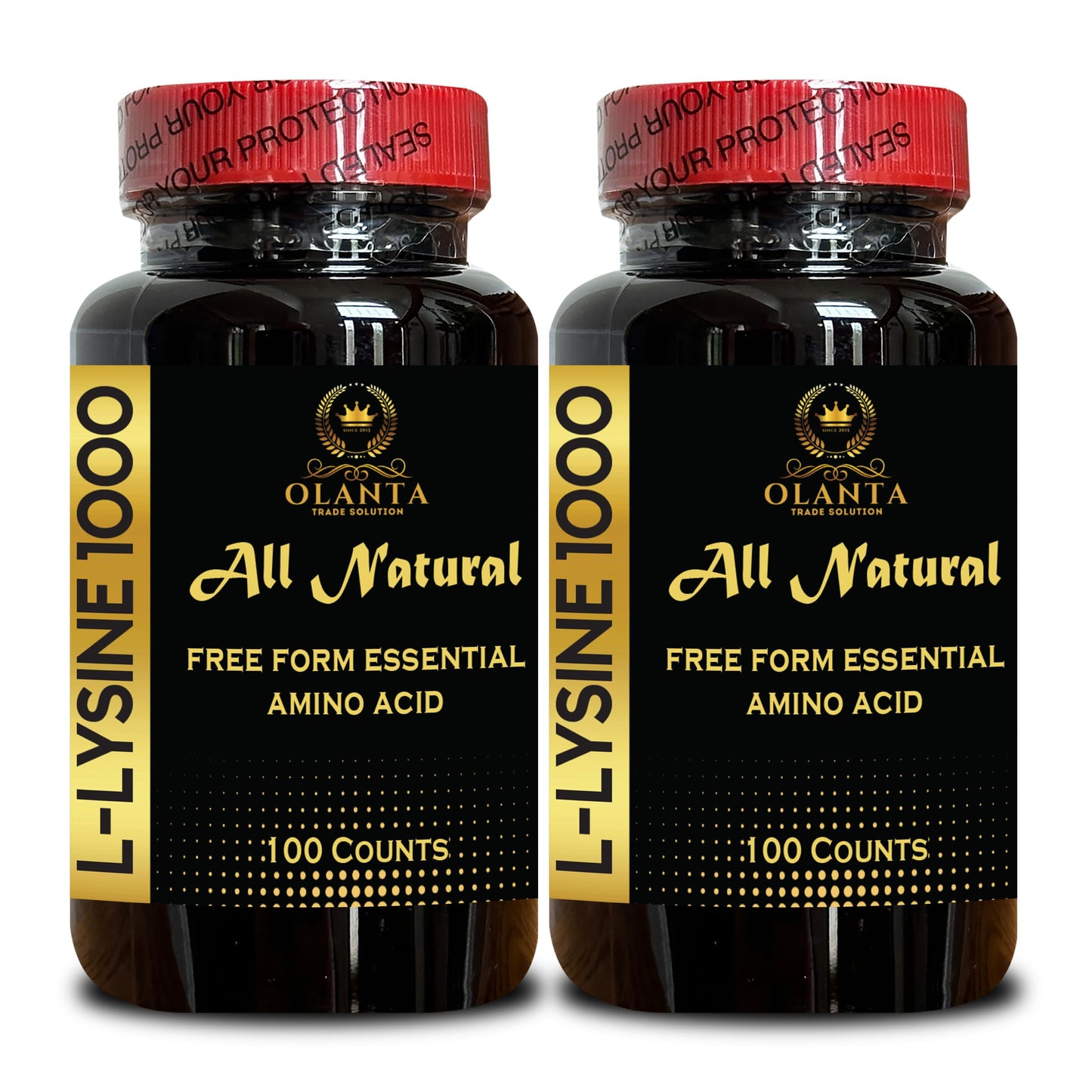 OLANTA TRADE SOLUTION L-LYSINE 1000 mg Free Form Amino Acid Capsule, 200 Count