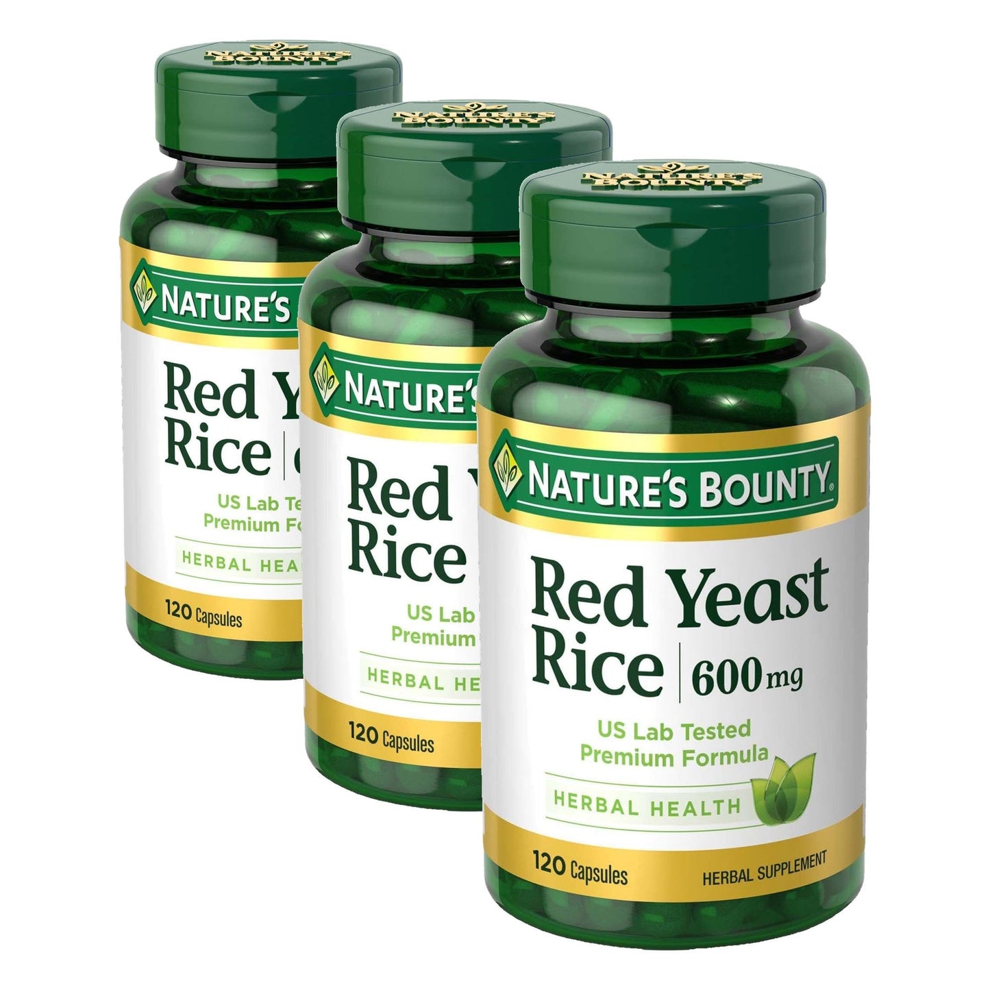 Nature's Bounty Red Yeast Rice Capsules 360 Capsules