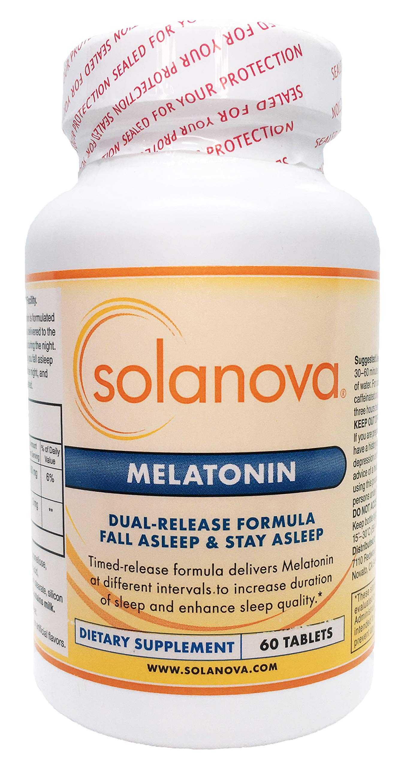 Solanova Dual Release Melatonin 3 mg, 60 Tablets