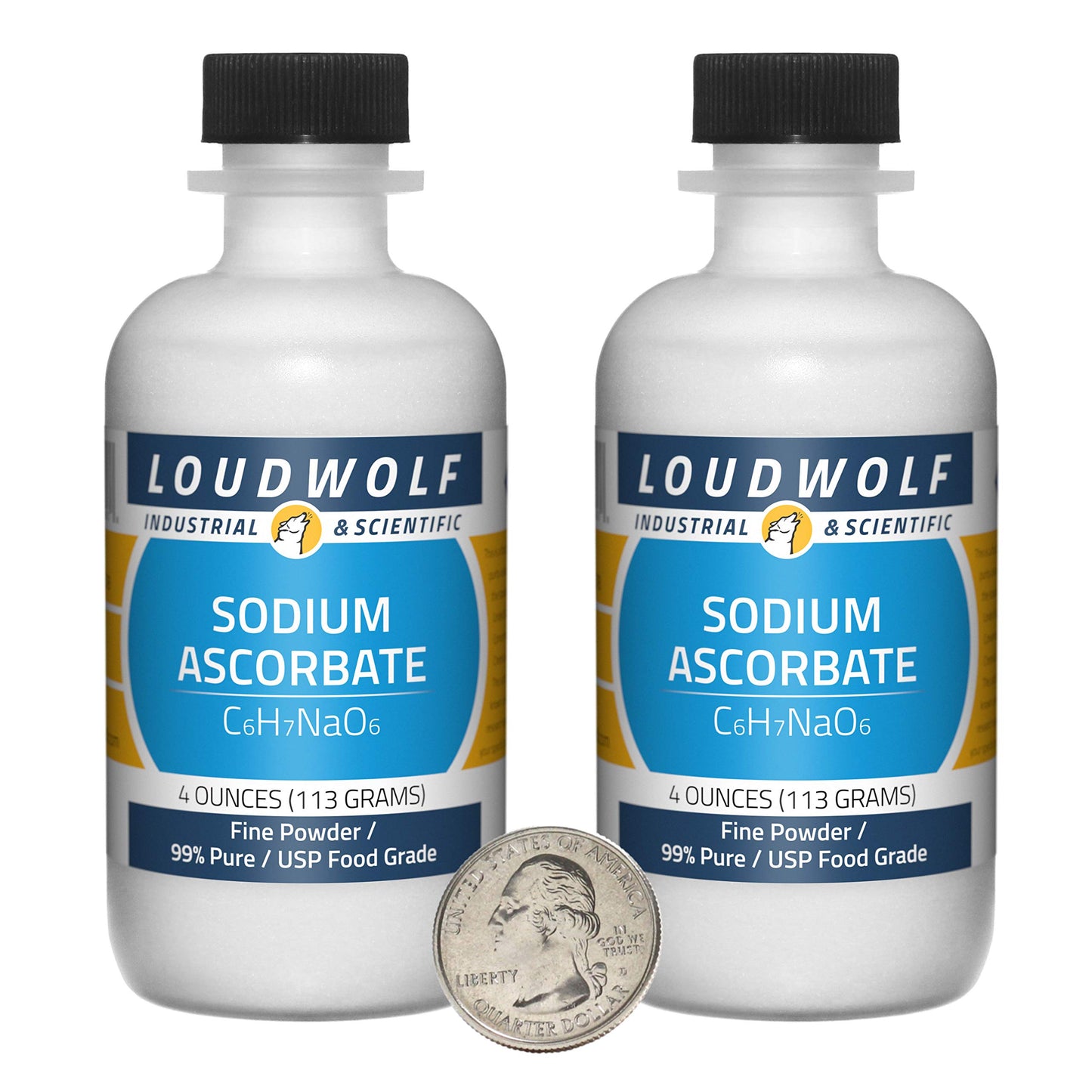 Loudwolf Sodium Ascorbate Powder, 8 Ounces, 2 Bottles