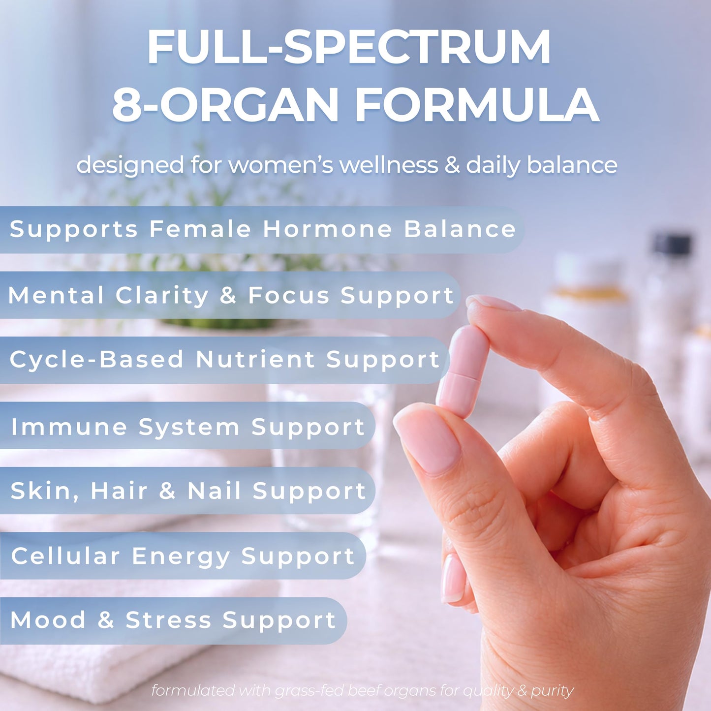 Zakrama Beef Organ Supplement for Women Capsule, 90 Capsules