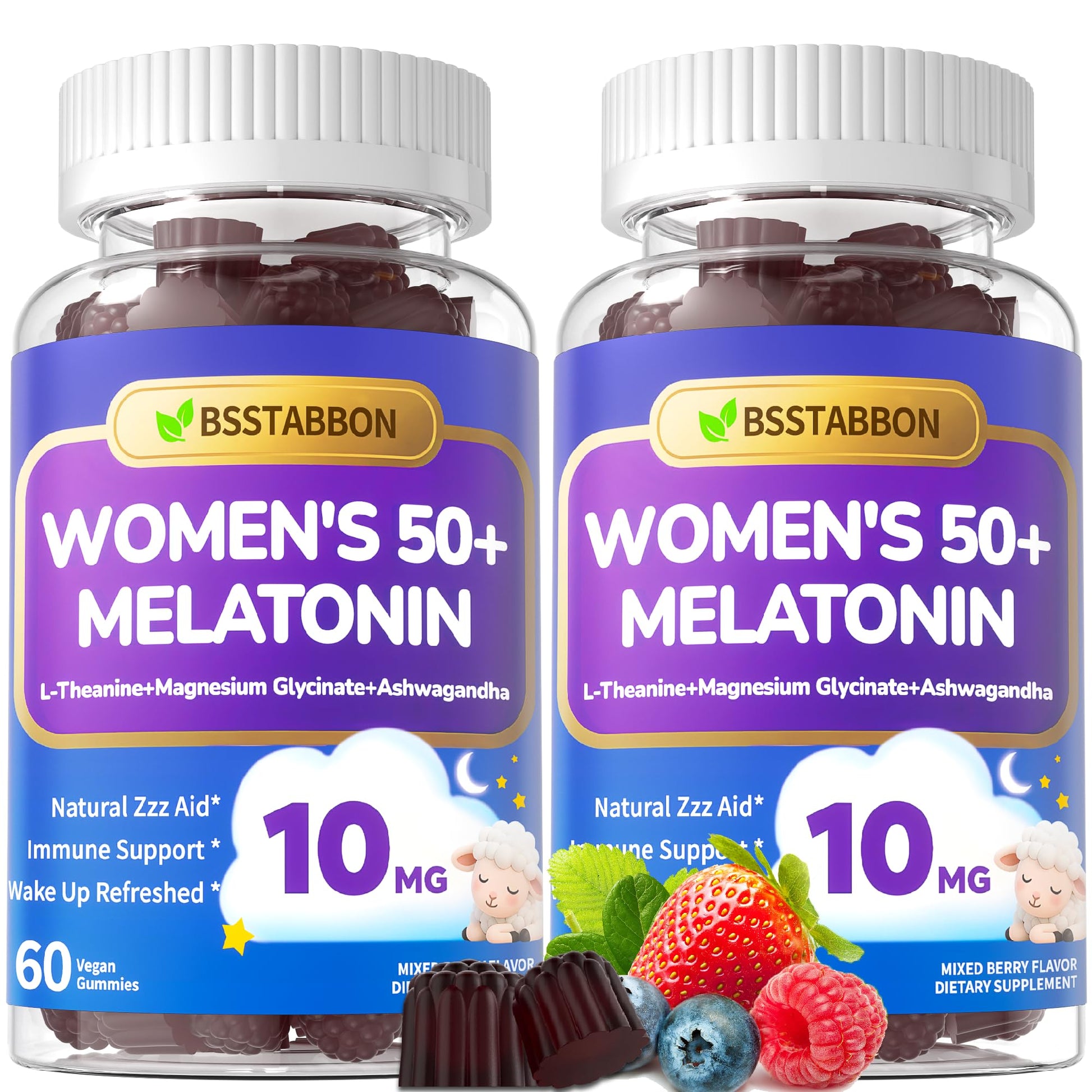 BSSTABBON Melatonin 10mg Gummies, 120 Count