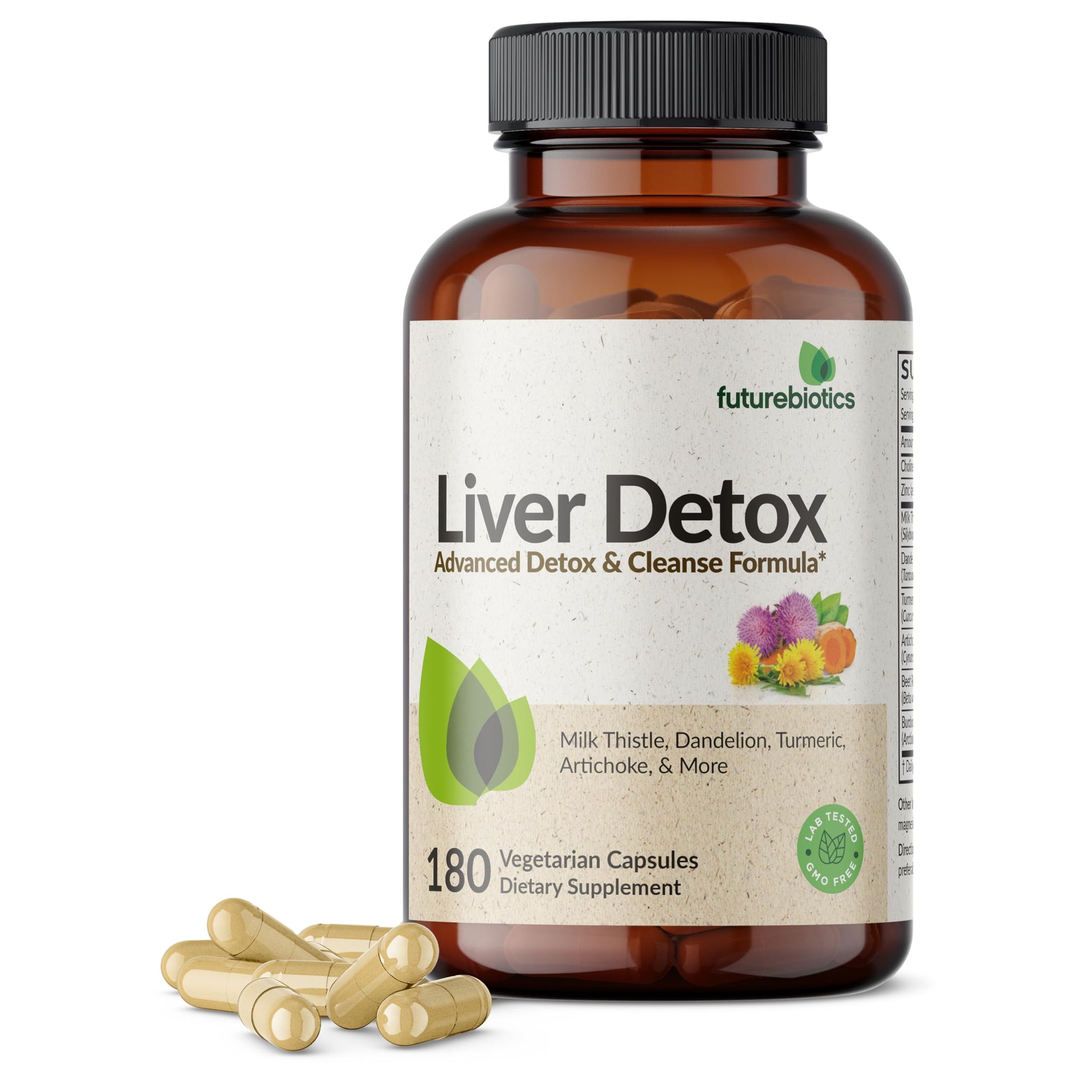 Futurebiotics Liver Detox Advanced Detox & Cleanse Formula Capsules, 180