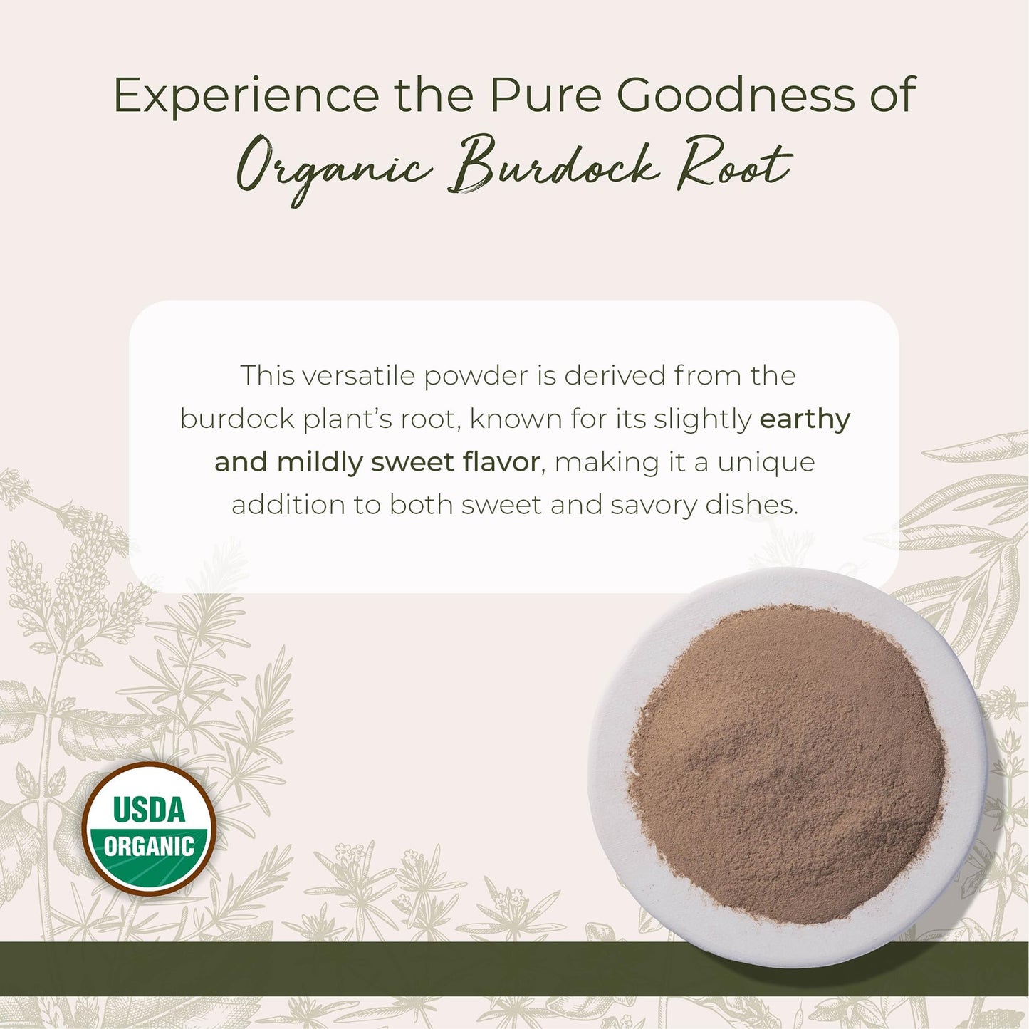 Starwest Botanicals Burdock Root Powder Organic, 4 oz