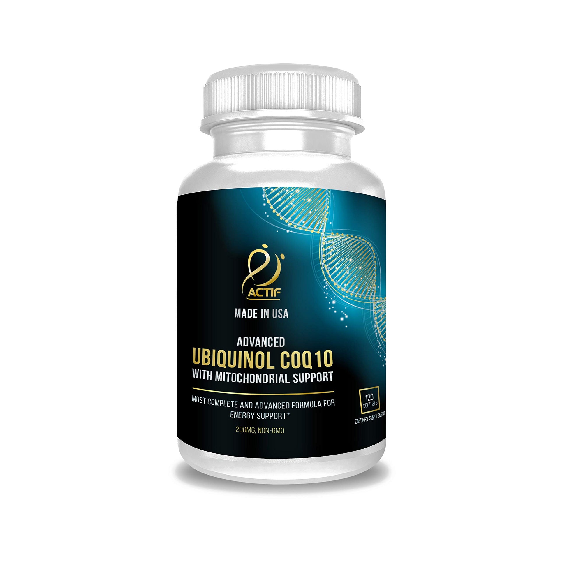 ACTIF Super Ubiquinol CoQ10 with Enhanced Mitochondrial Support Softgel 120 Count