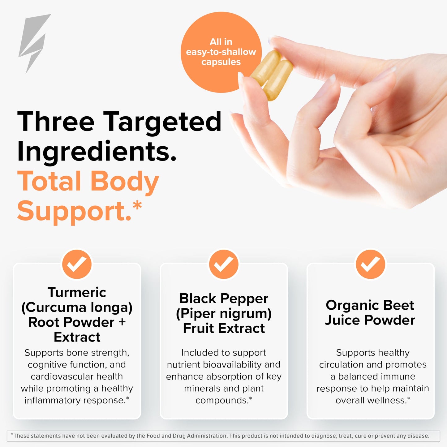 InnoSupps Turmeric + Beet Root 60 Capsules