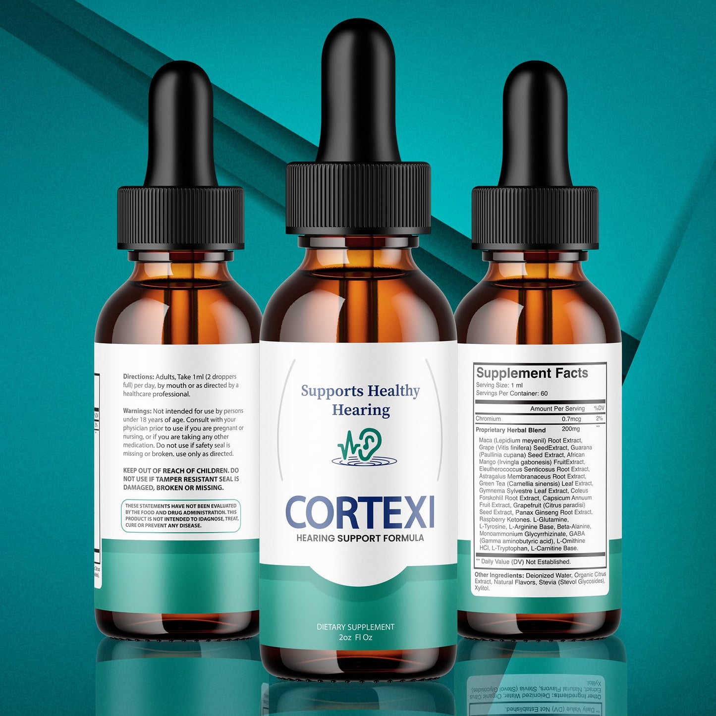 Purvia Cortexi Tinnitus Treatment Hearing Support Capsule 1 Count