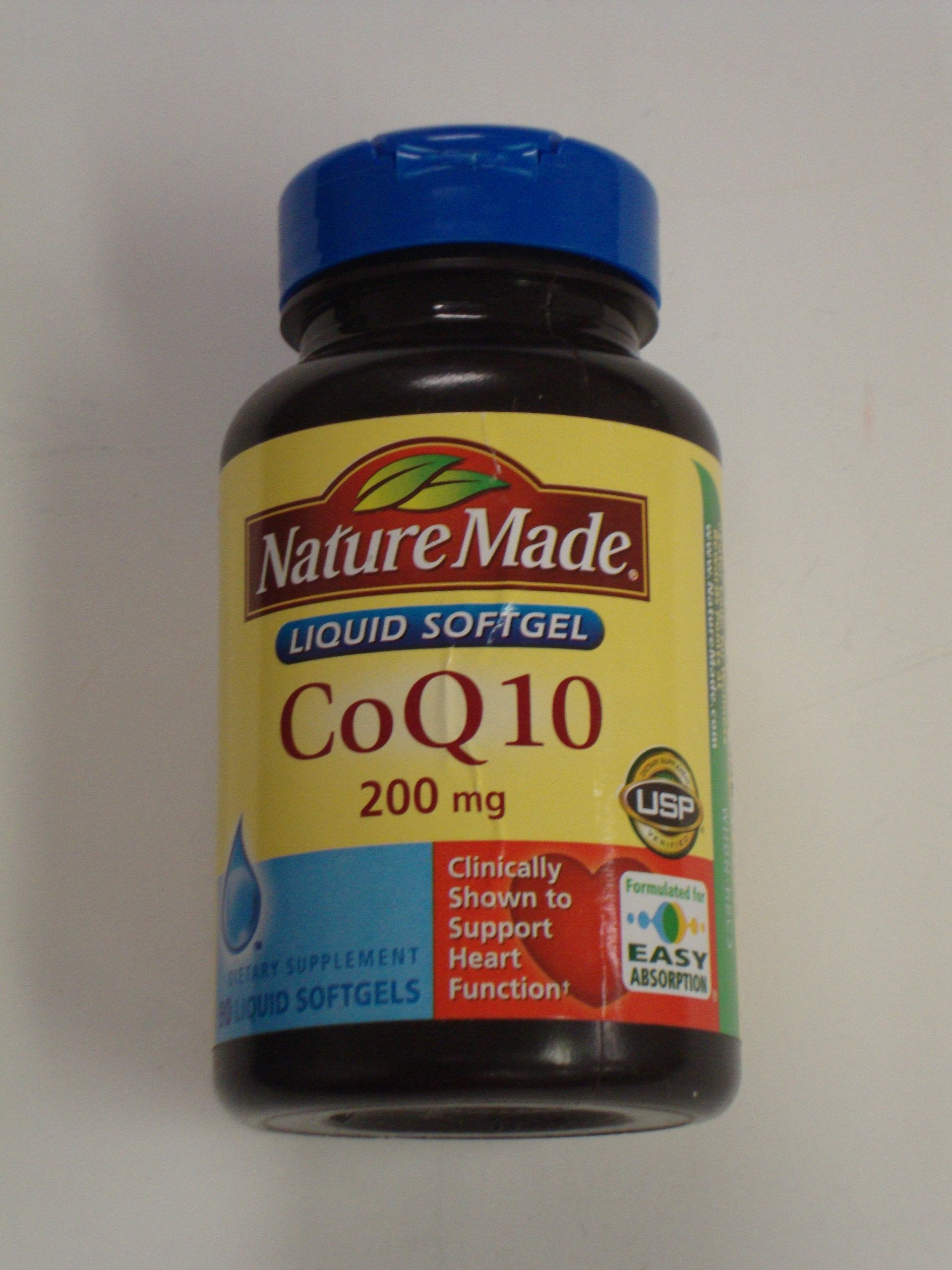 Nature Made CoQ10 Coenzyme Q10 200 mg Softgels 90