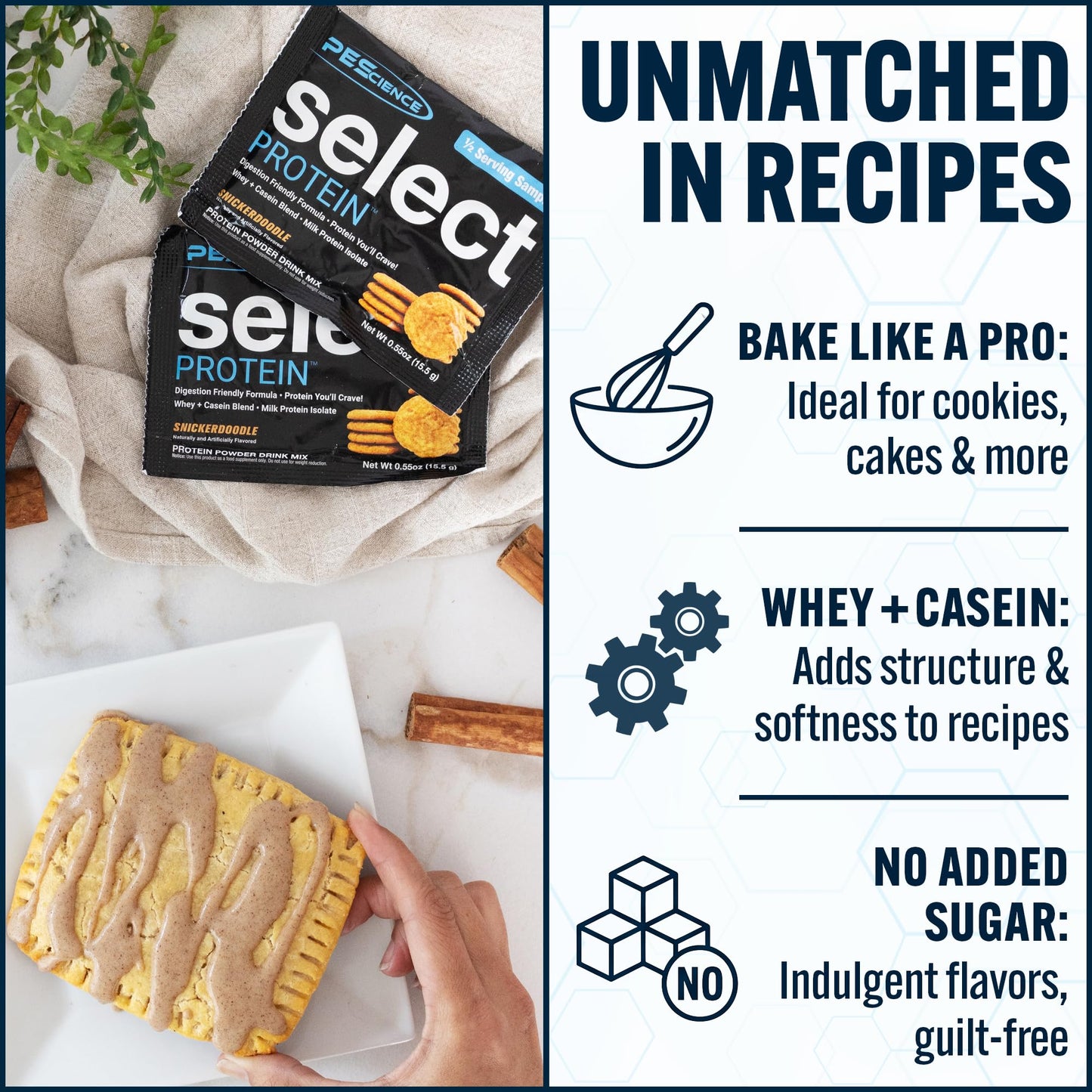 PEScience Select Protein Powder Snickerdoodle, 16.4 oz