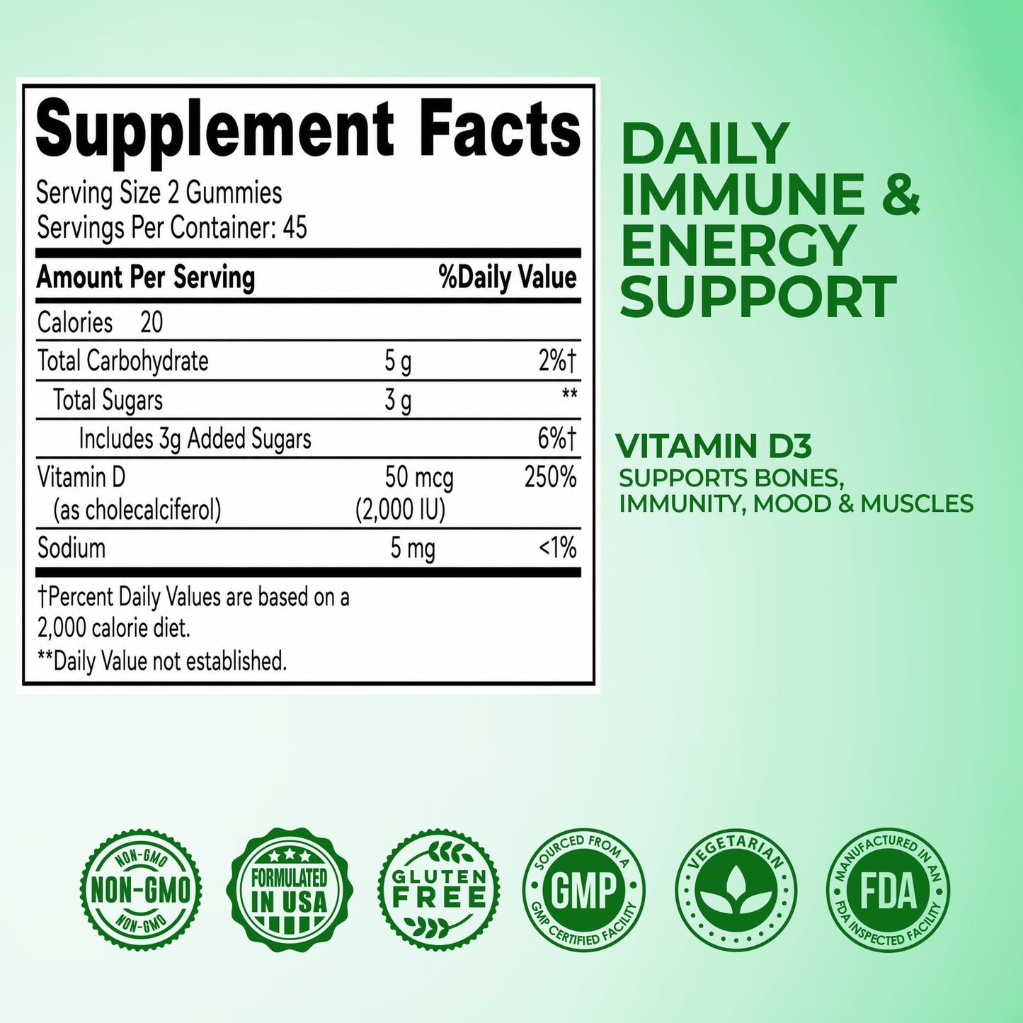 Prebiolume Vitamin D3 Capsule 90 Count